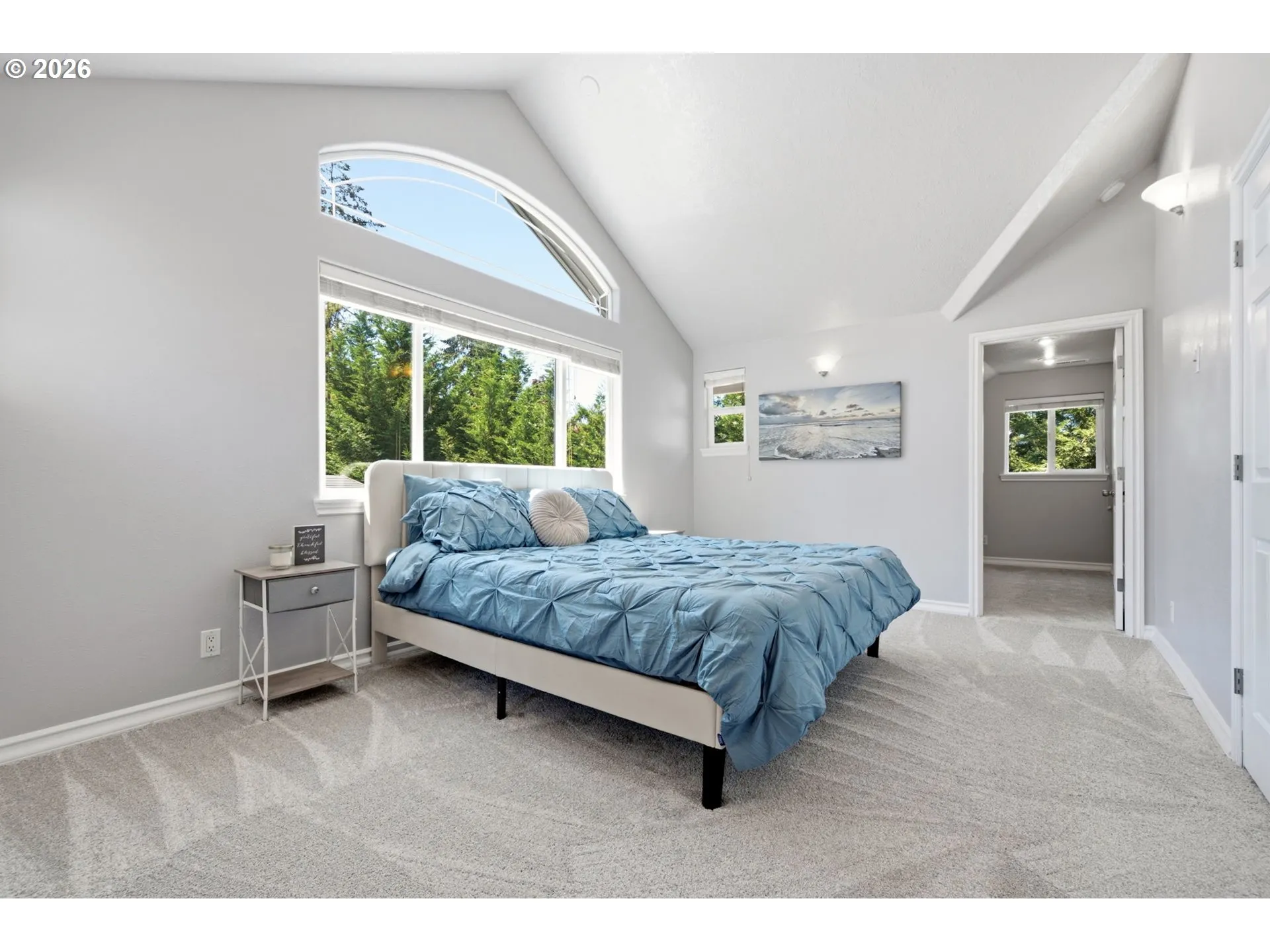 Bedroom, Primary-Vaulted Ceilings