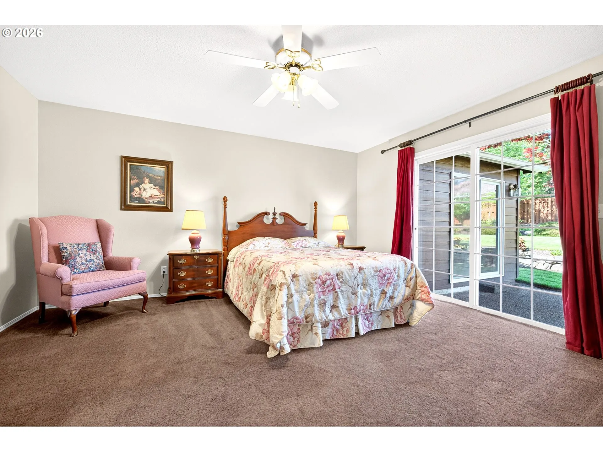 Bedroom, Primary-Ceiling Fan