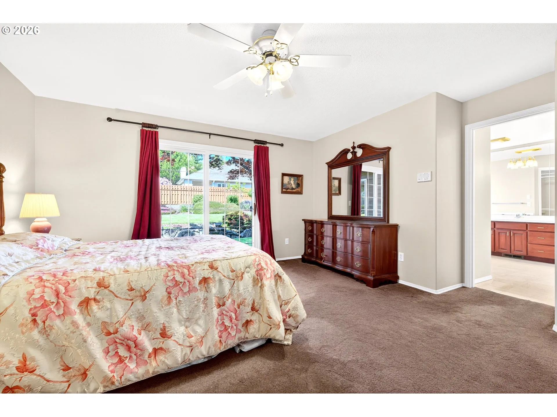 Bedroom, Primary-Ceiling Fan