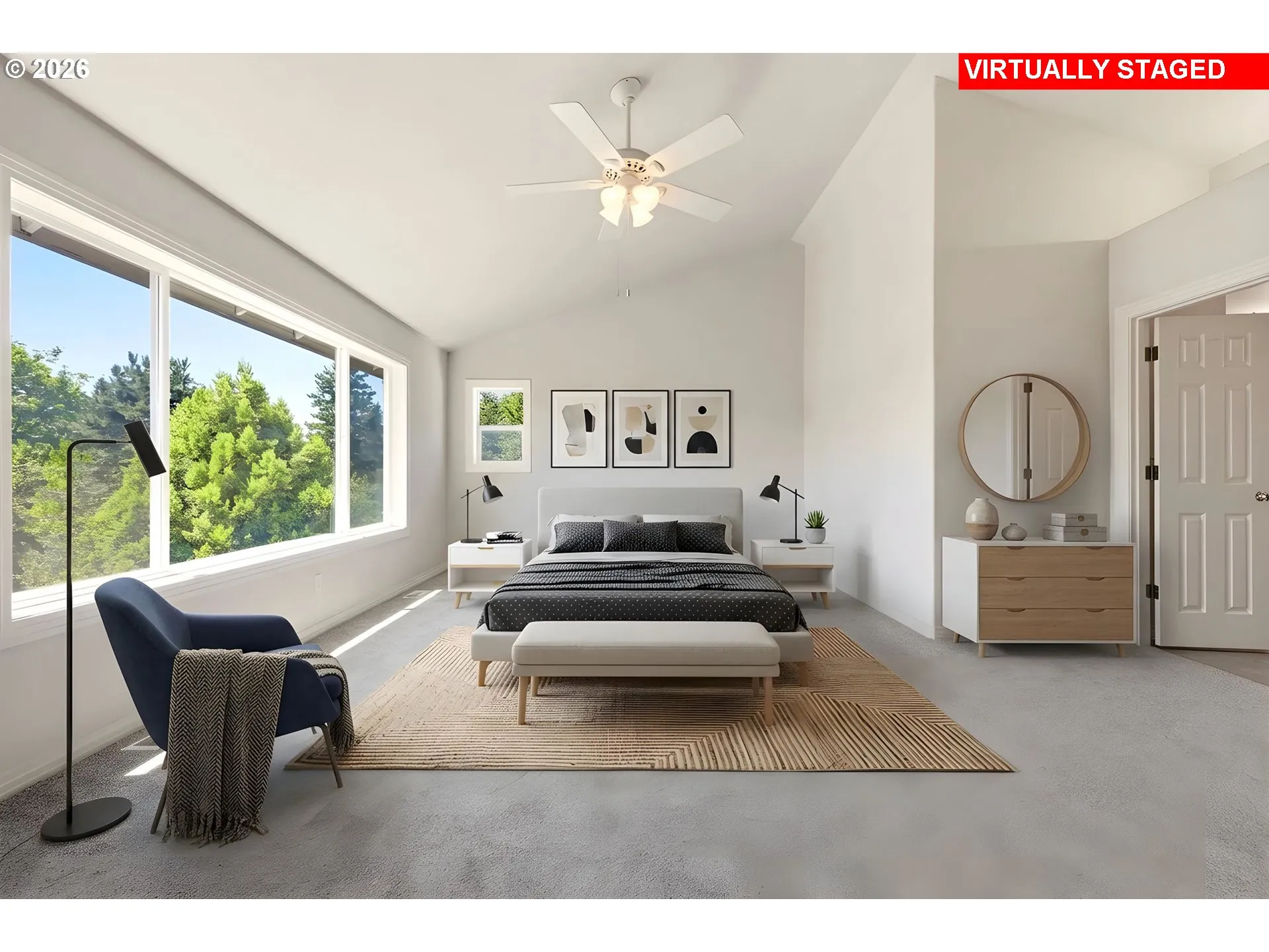 Owner's Suite Bedroom-Vaulted Ceilings
