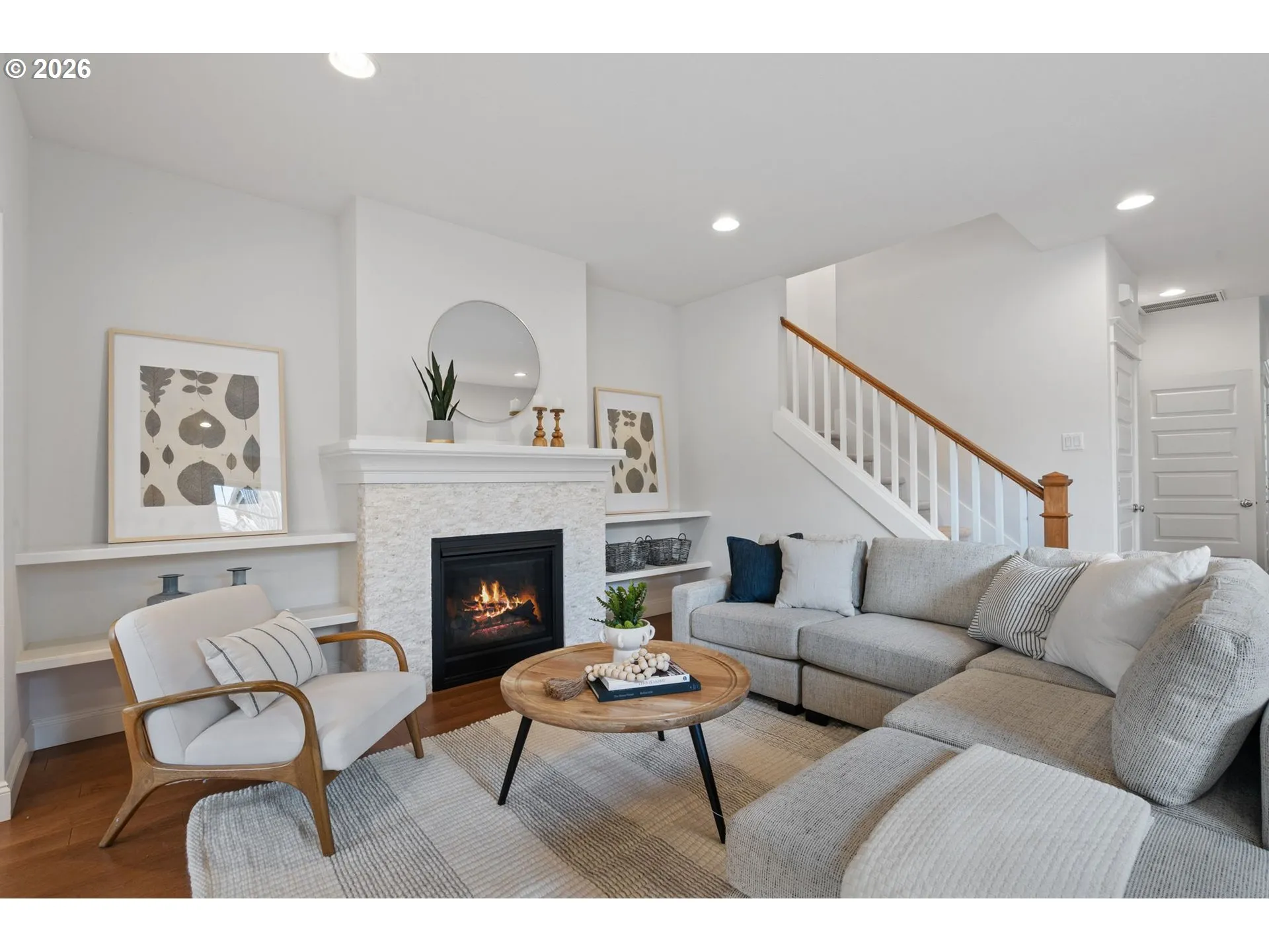 Living Room-Fireplace