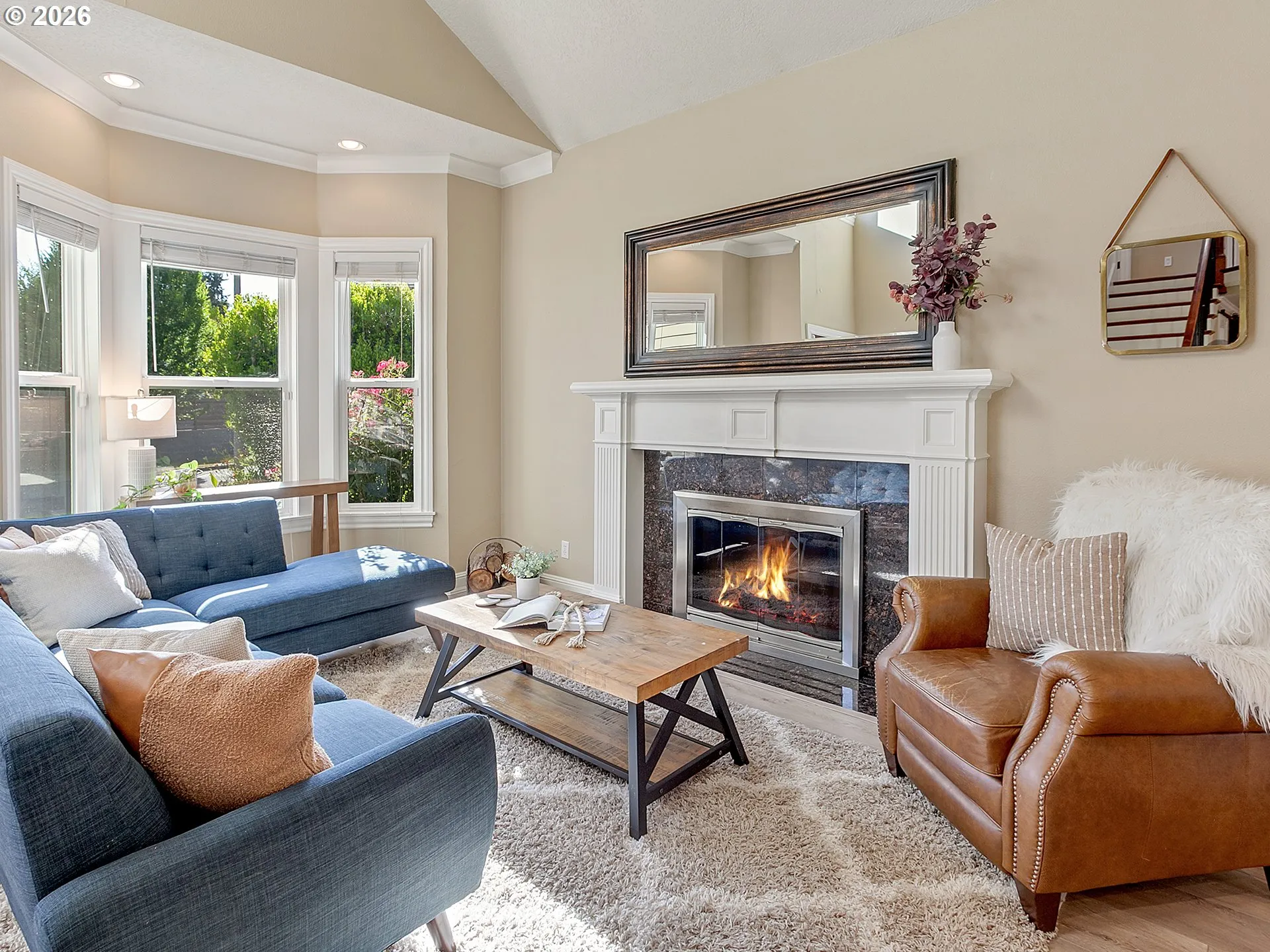 Living Room-Fireplace