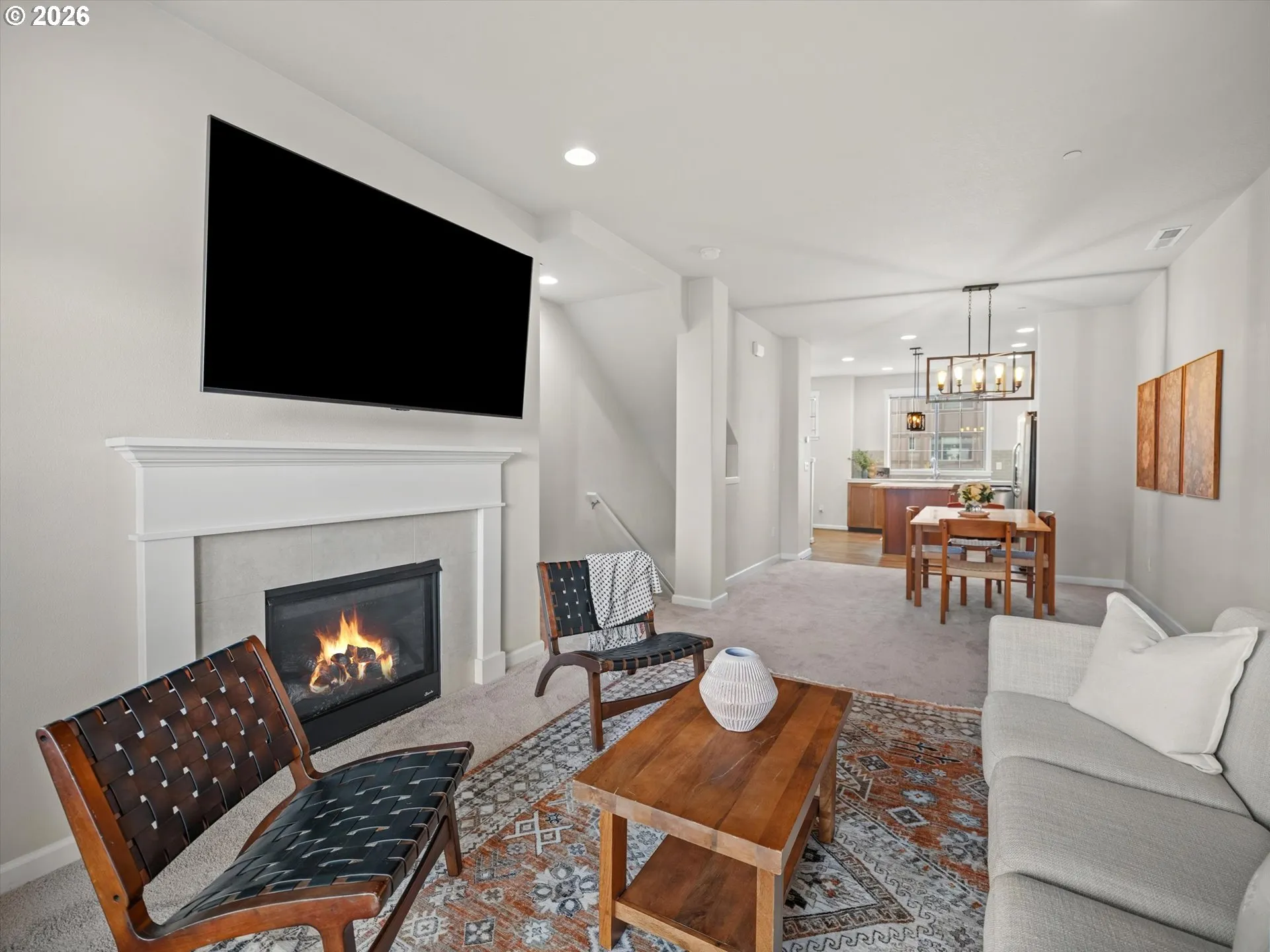 Living Room-Fireplace