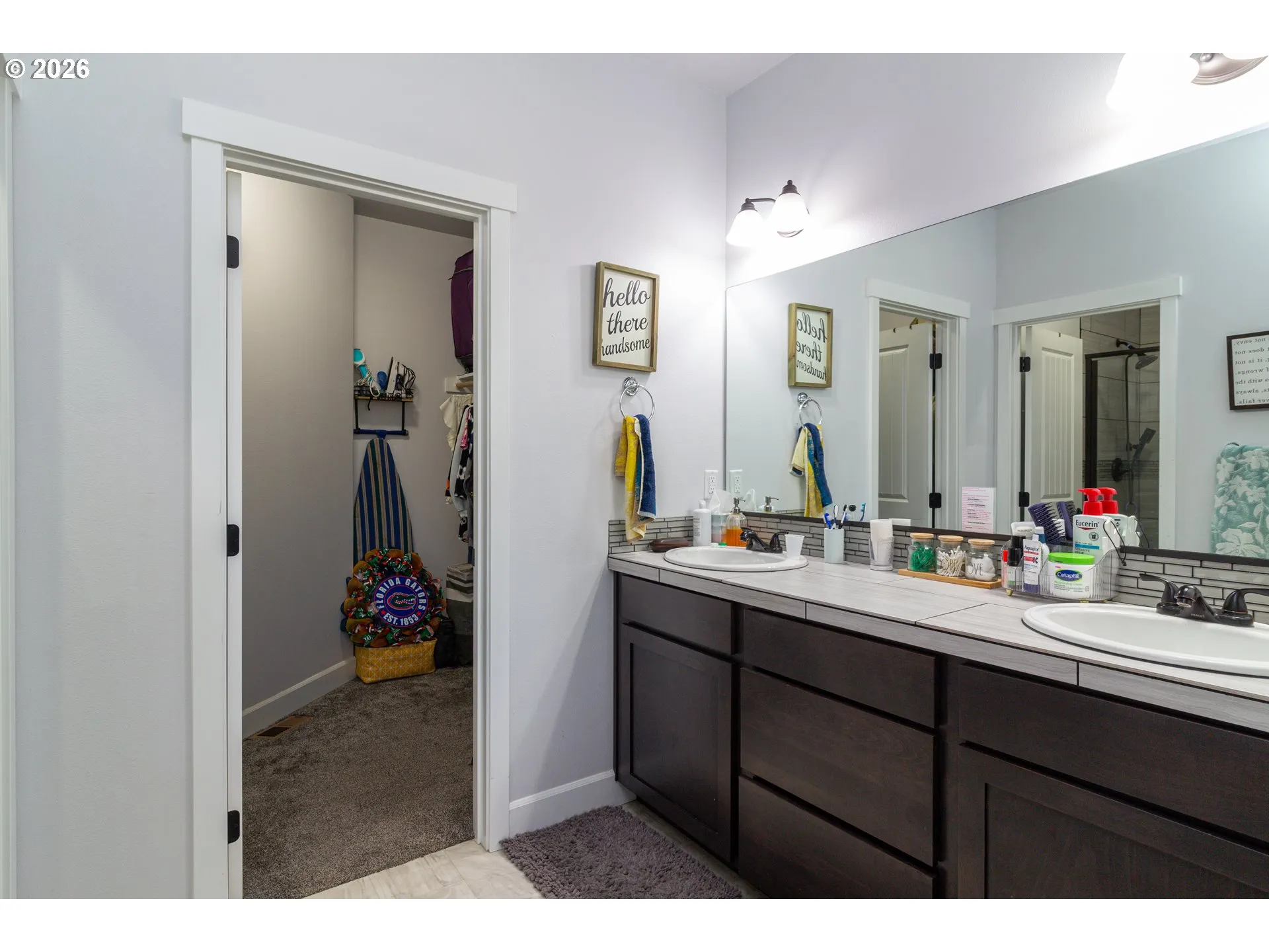 Bathroom, Attached-Double Sinks