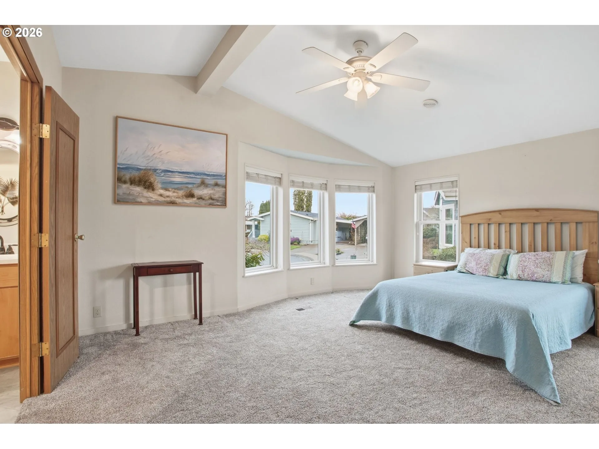 Owner's Suite Bedroom-Vaulted Ceilings