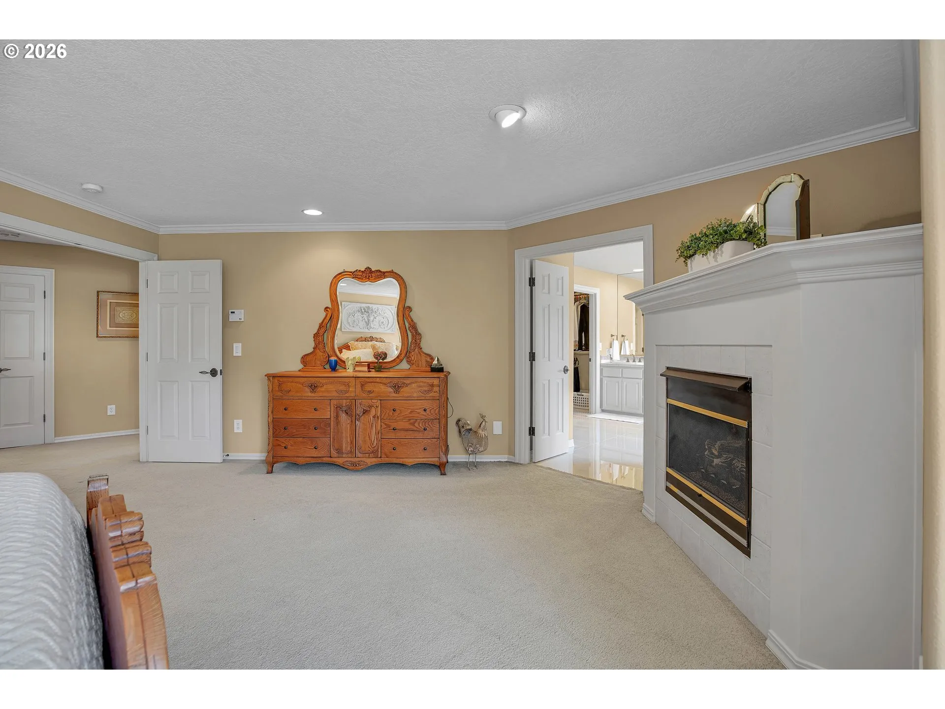 Primary Bedroom-Fireplace