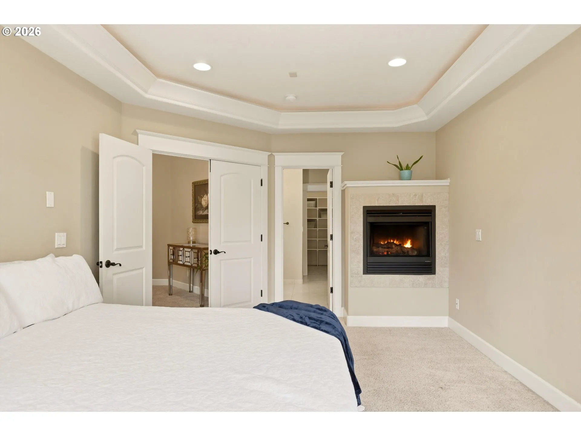 Bedroom, Primary #2-Fireplace