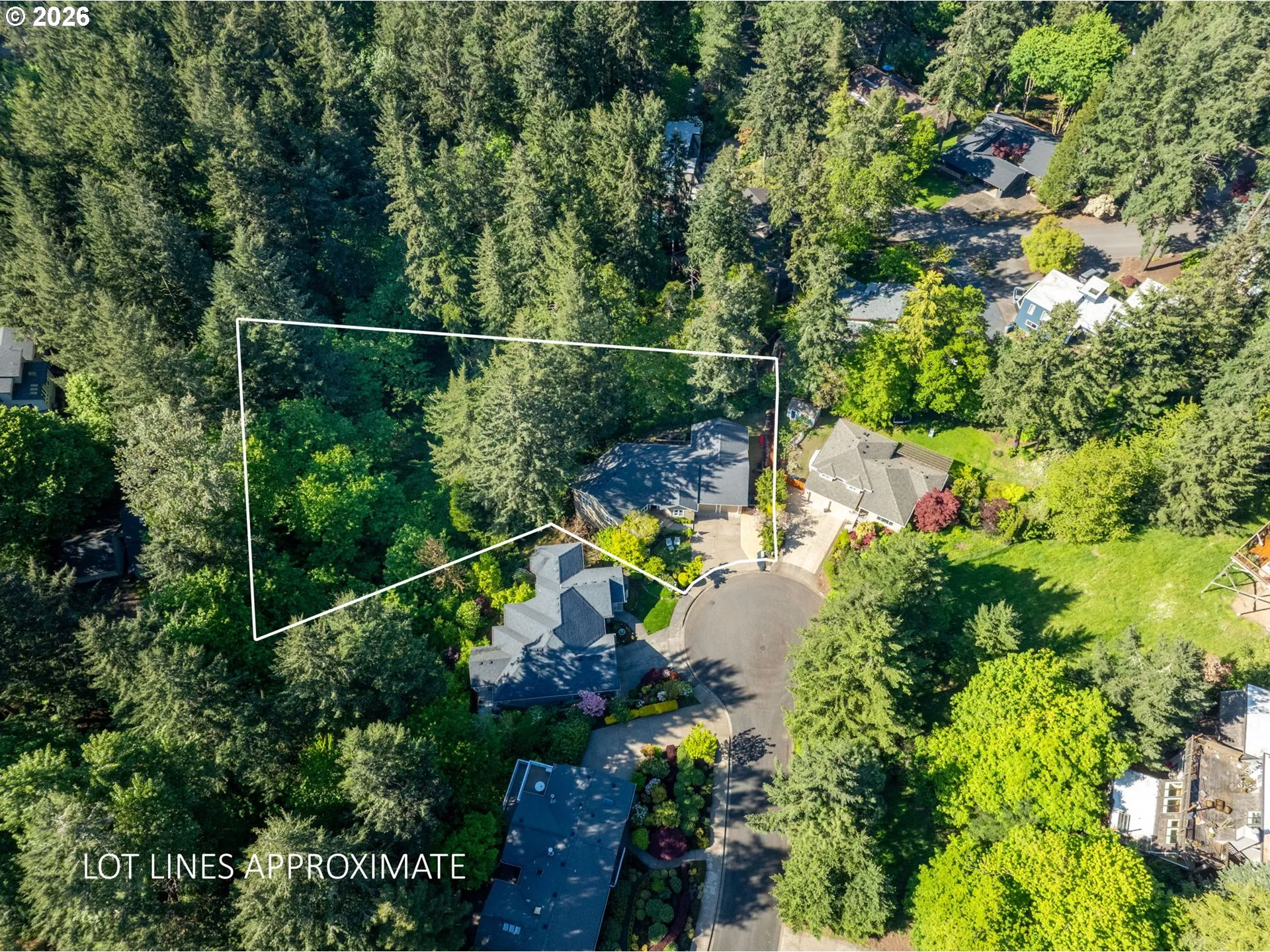 Approximate Property Lines-Aerial