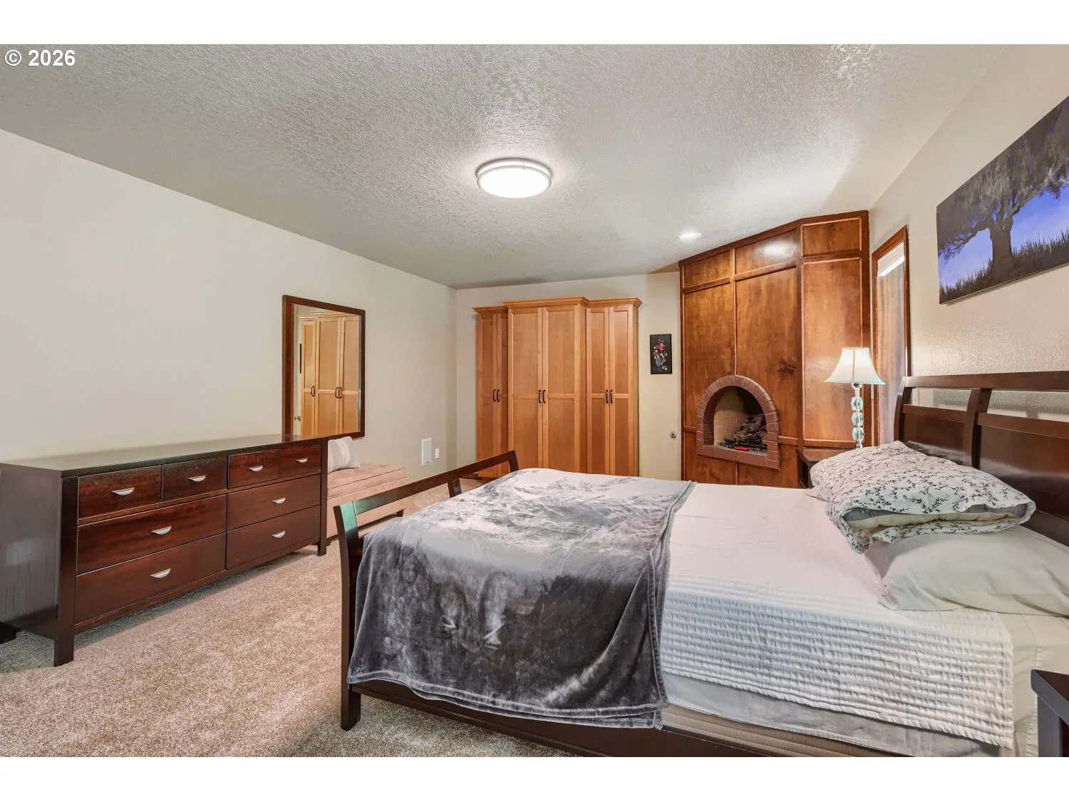Primary Bedroom-Fireplace