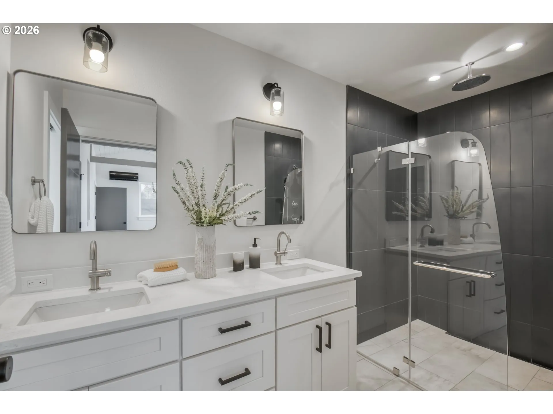 Bathroom, Attached-Double Sinks