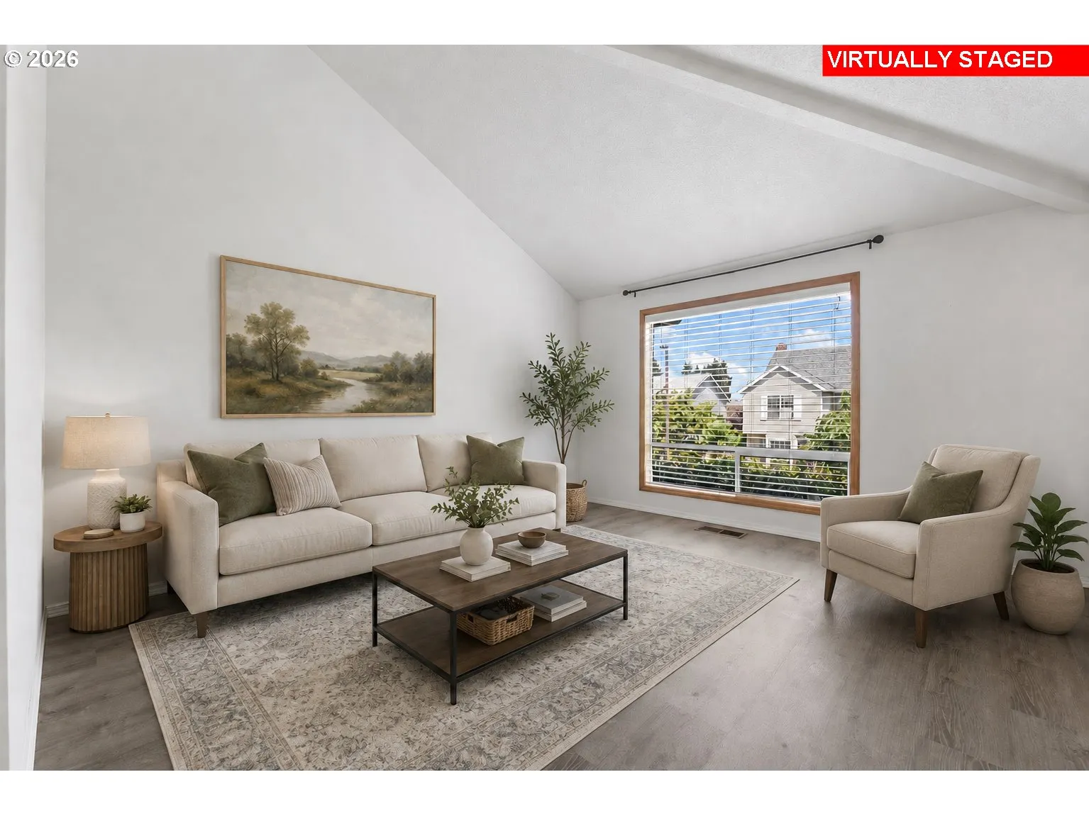 Living Room-Vaulted Ceilings