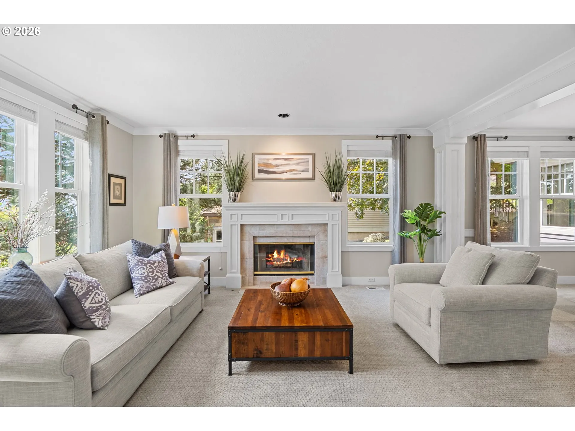 Living Room-Fireplace