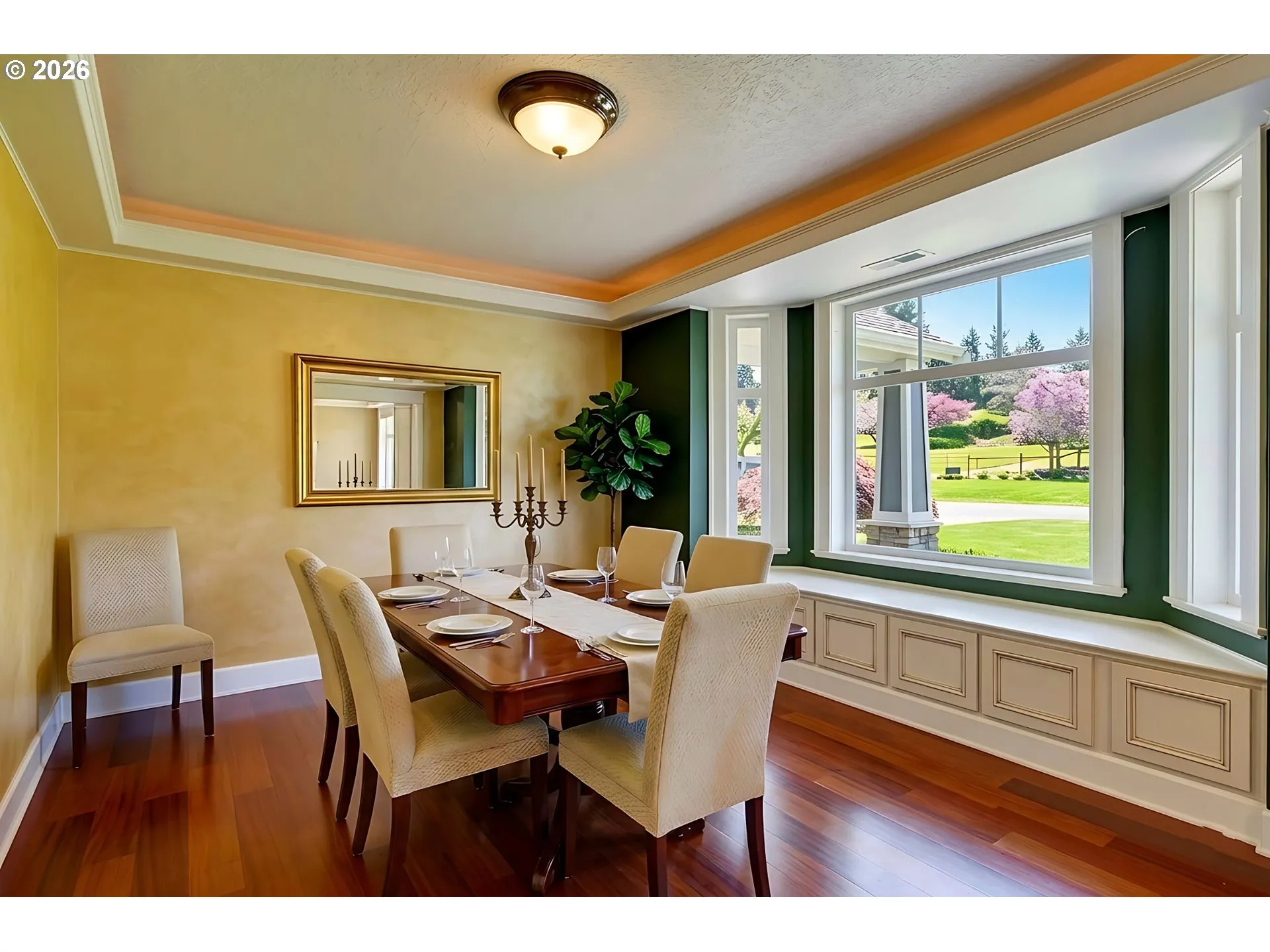 Dining Room-Coffered Ceilings