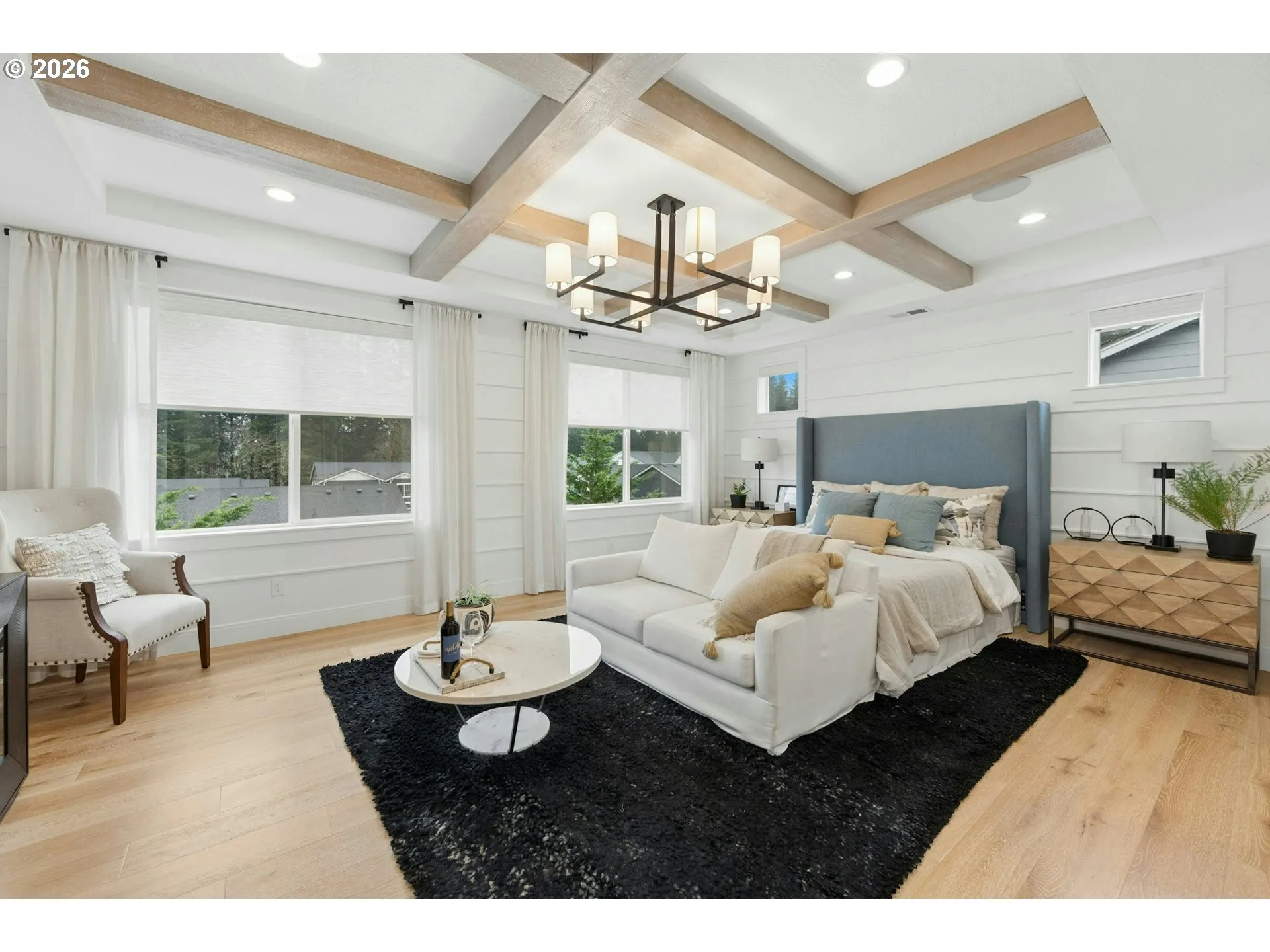 Bedroom, Owner's Suite-Coffered Ceilings