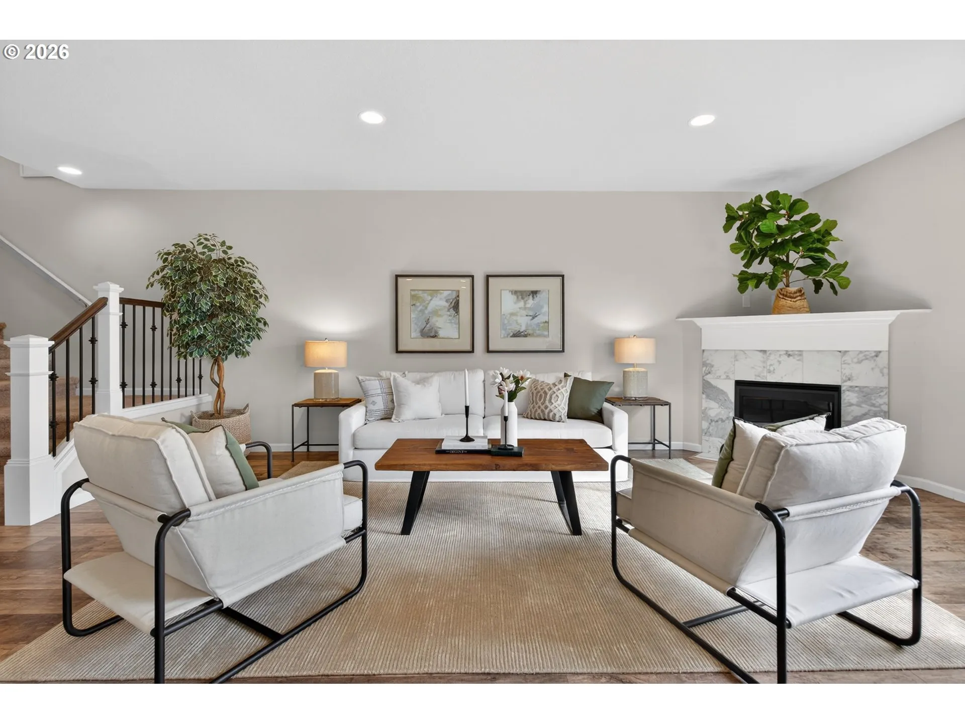 Living Room-Fireplace