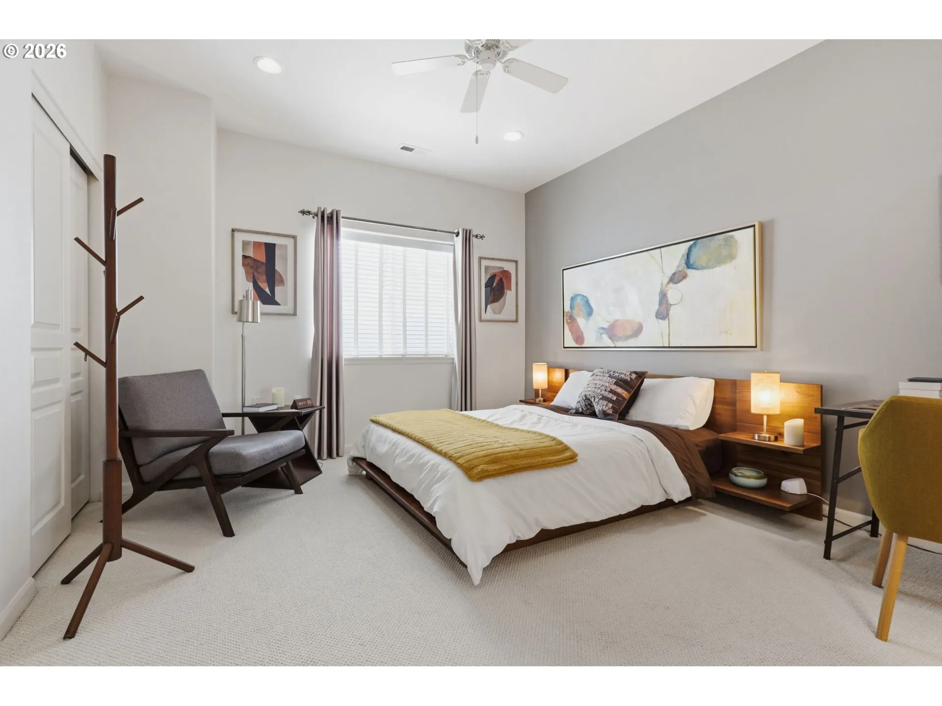 Bedroom, Primary-Ceiling Fan