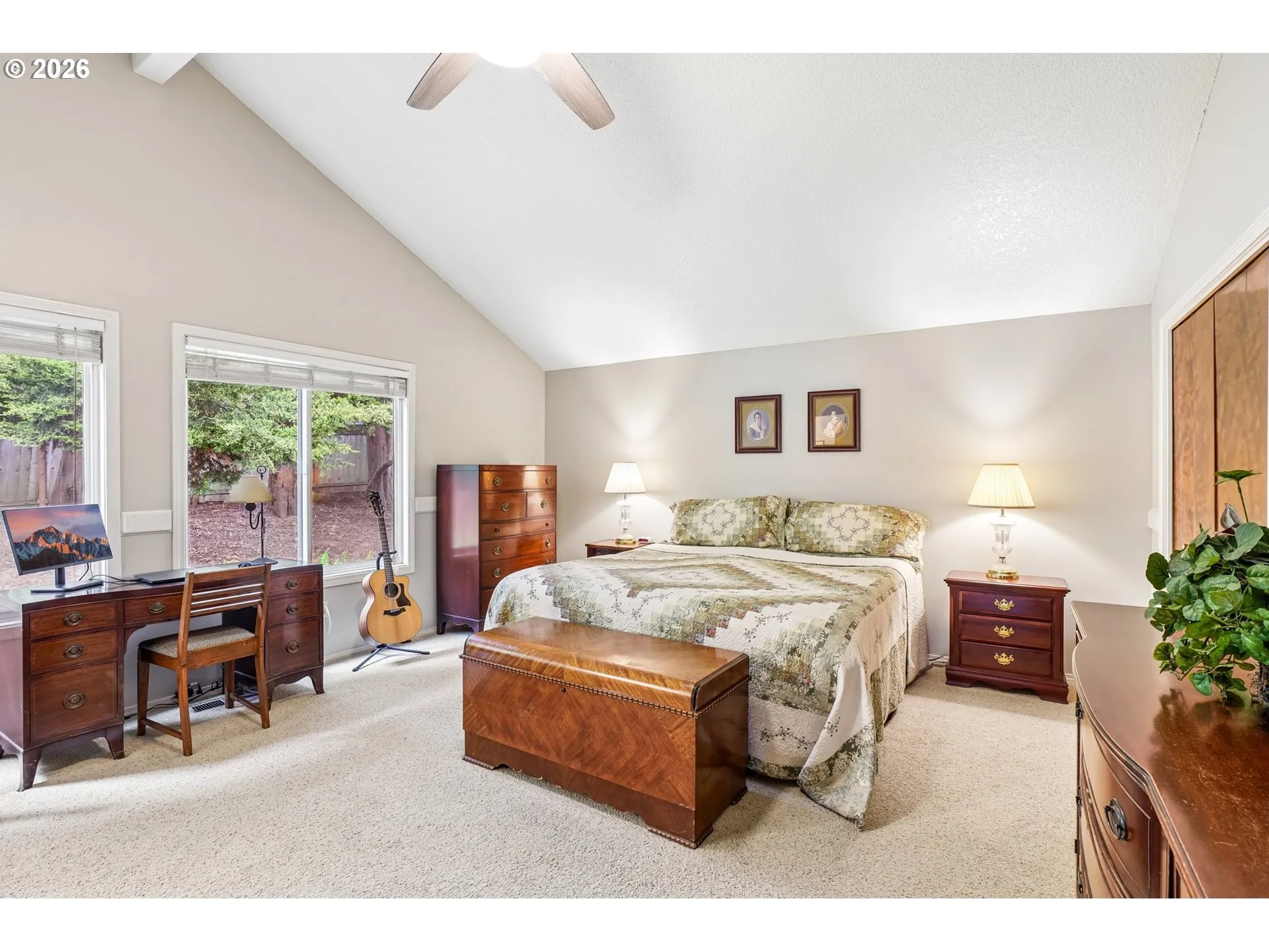 Owner's Suite Bedroom-Vaulted Ceilings