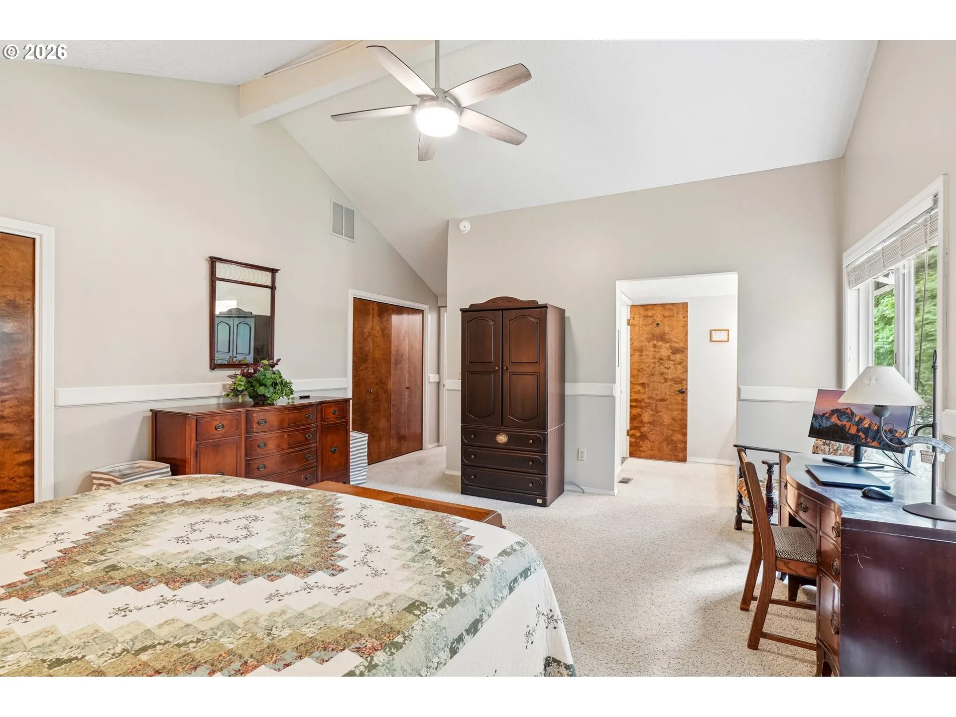 Owner's Suite Bedroom-Vaulted Ceilings