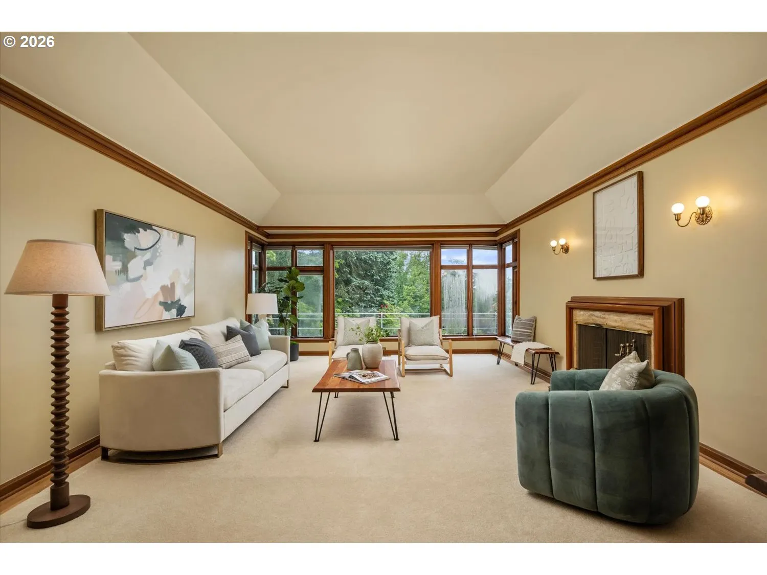 Living Room-Fireplace