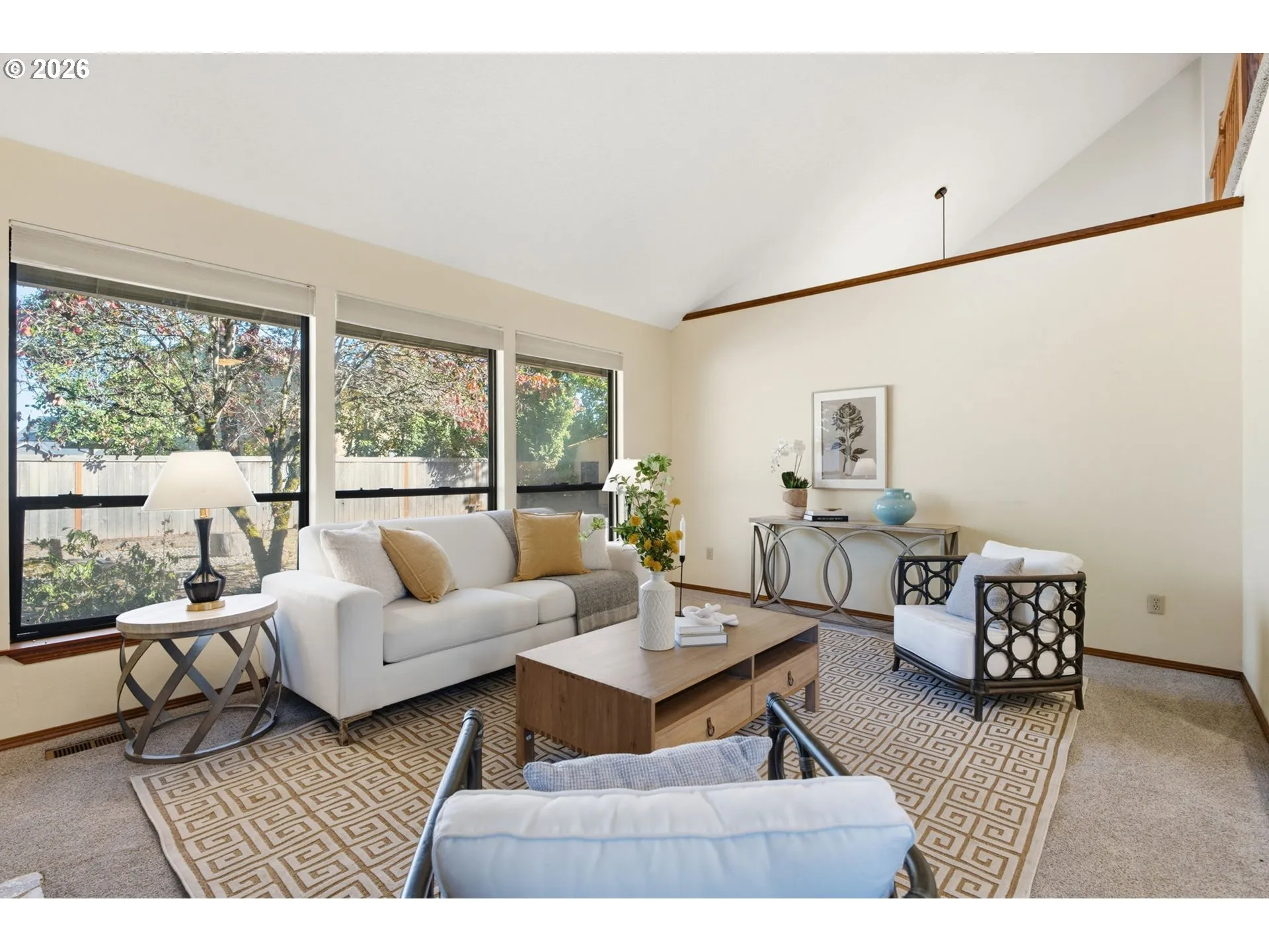 Living Room-Vaulted Ceilings