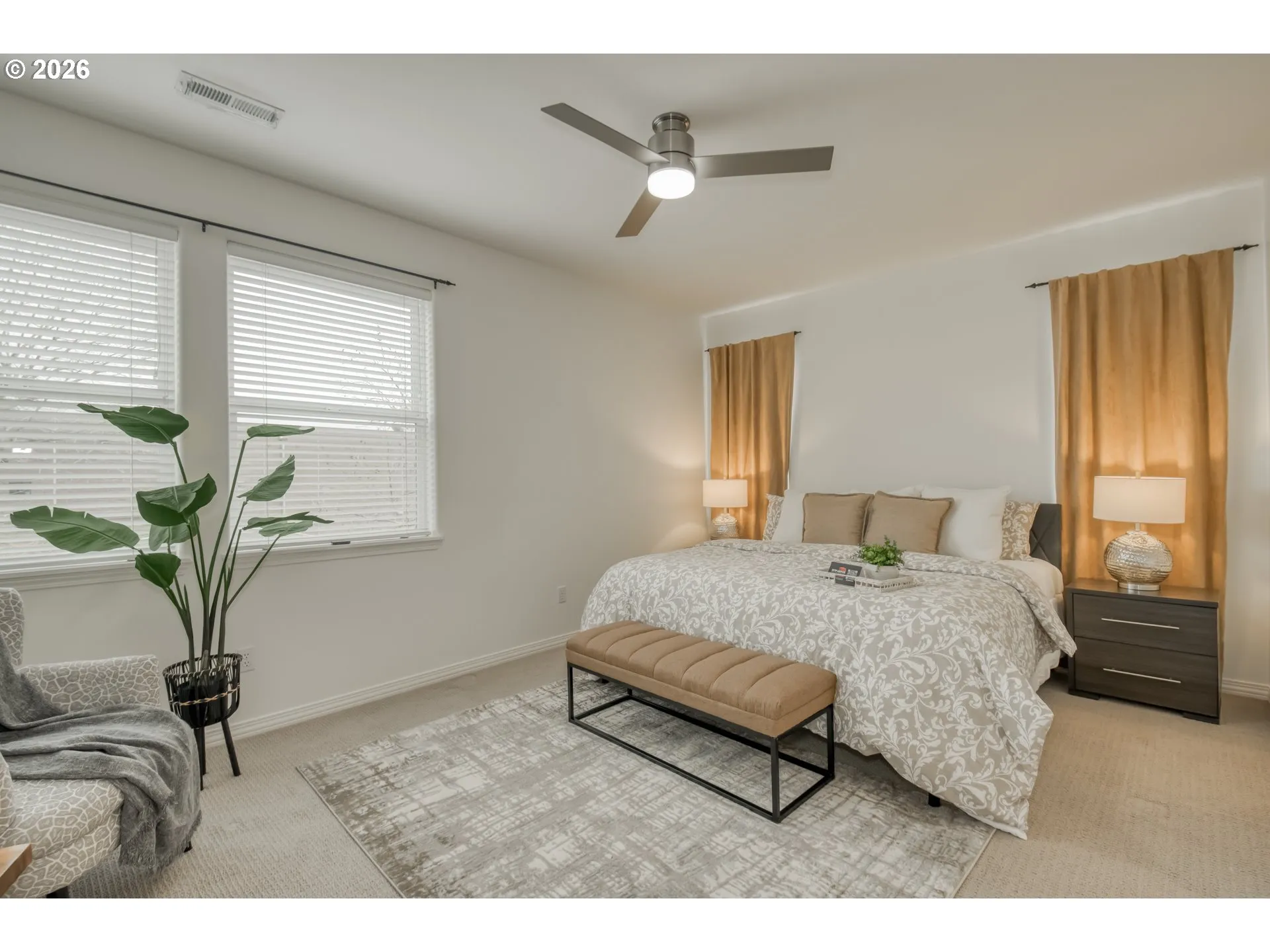 Bedroom, Primary-Ceiling Fan
