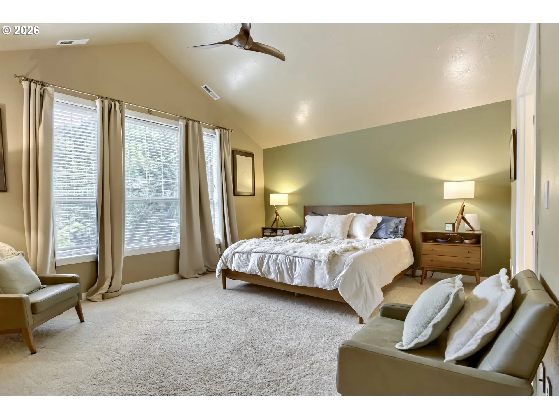 Primary Bedroom-Vaulted Ceilings