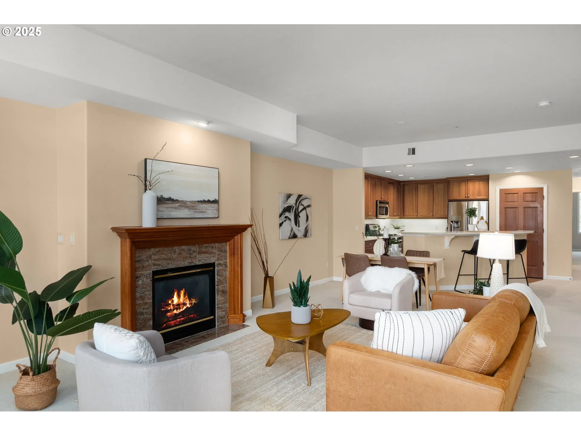 Living Room-Fireplace