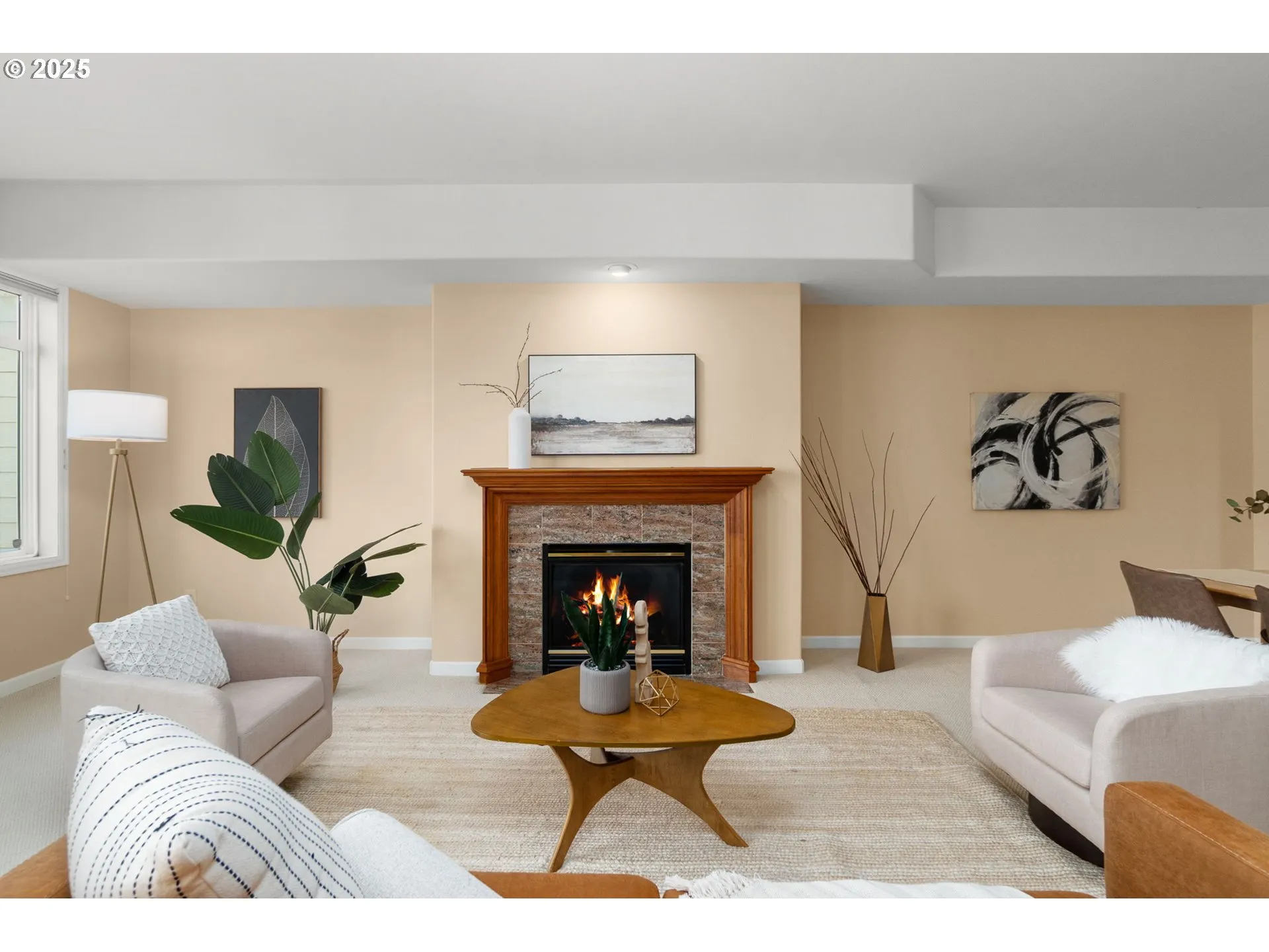 Living Room-Fireplace