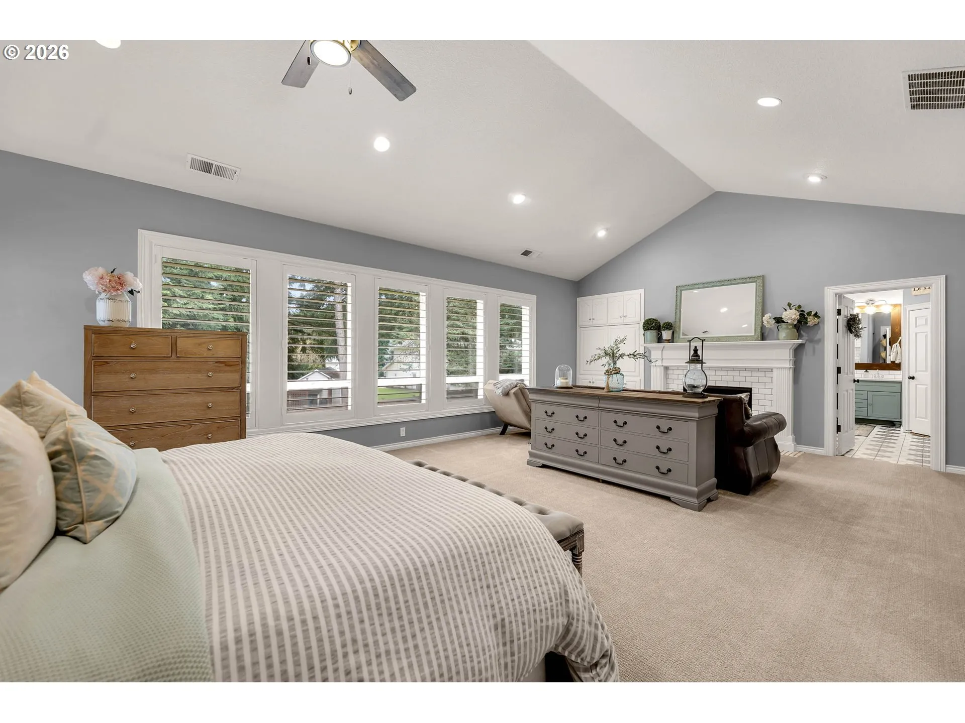Primary Bedroom-Vaulted Ceilings