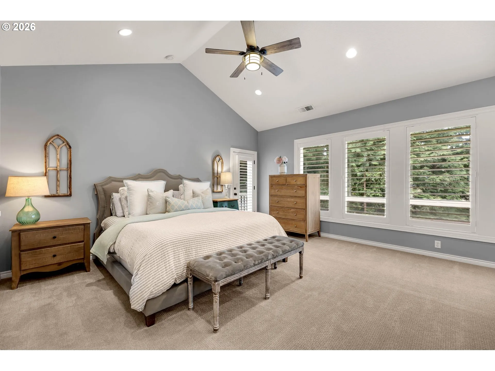 Primary Bedroom-Vaulted Ceilings