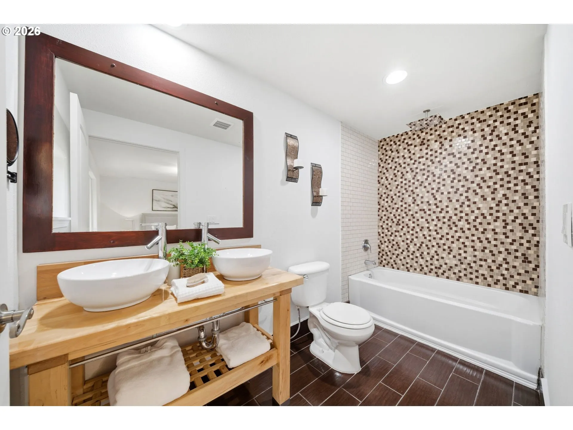 Bathroom, Attached-Double Sinks