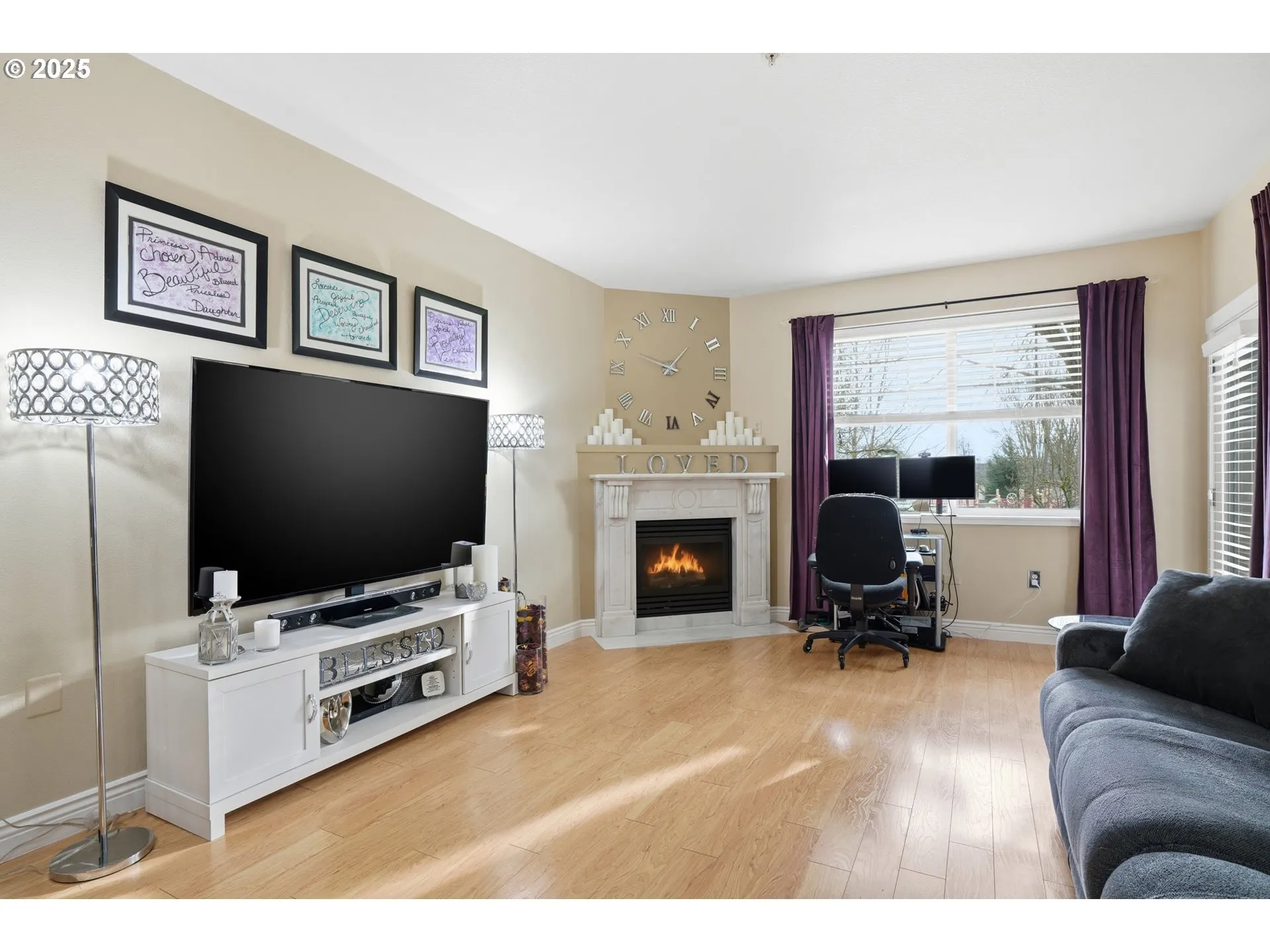 Living Room-Fireplace