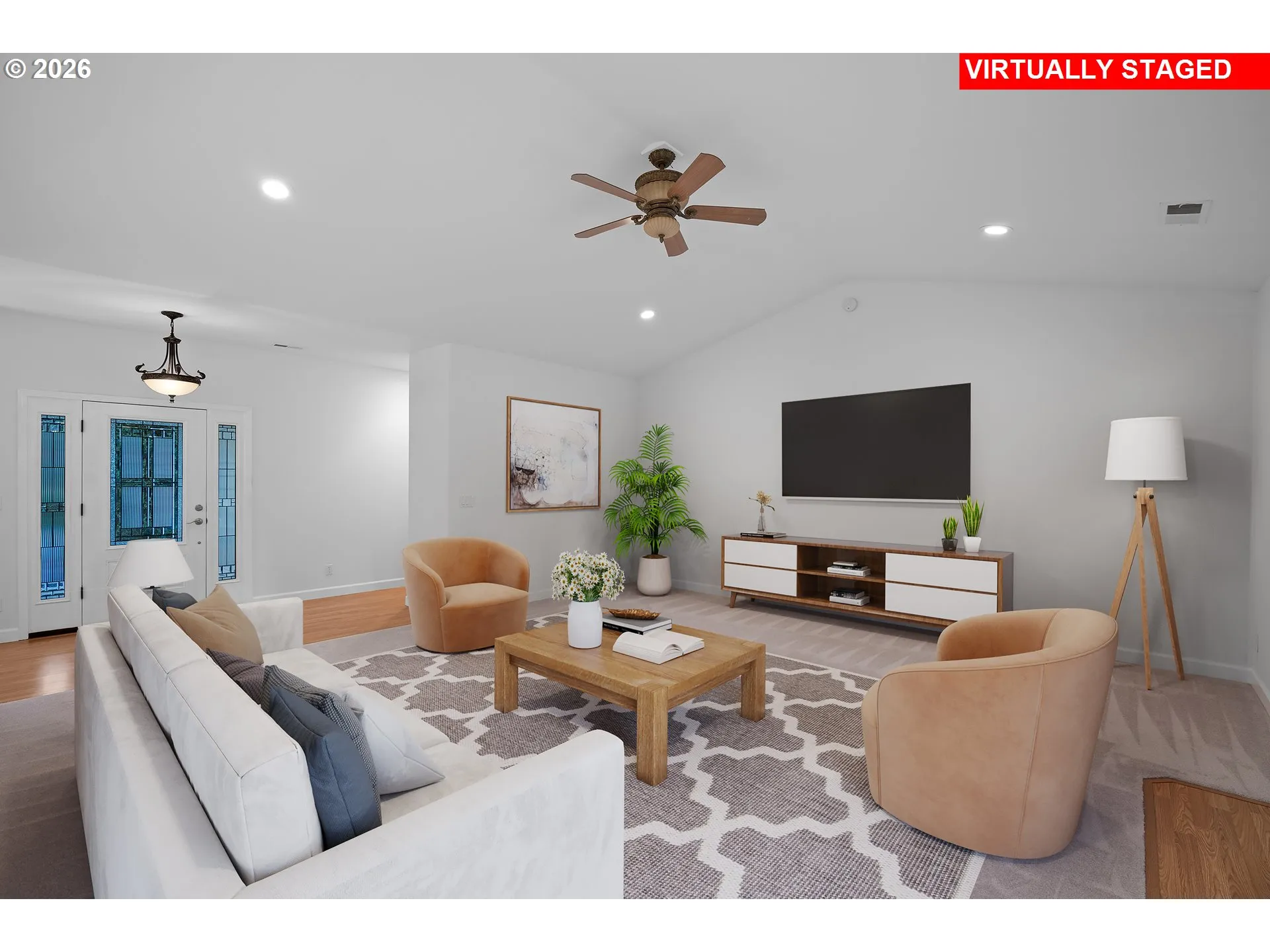 Living Room-Vaulted Ceilings