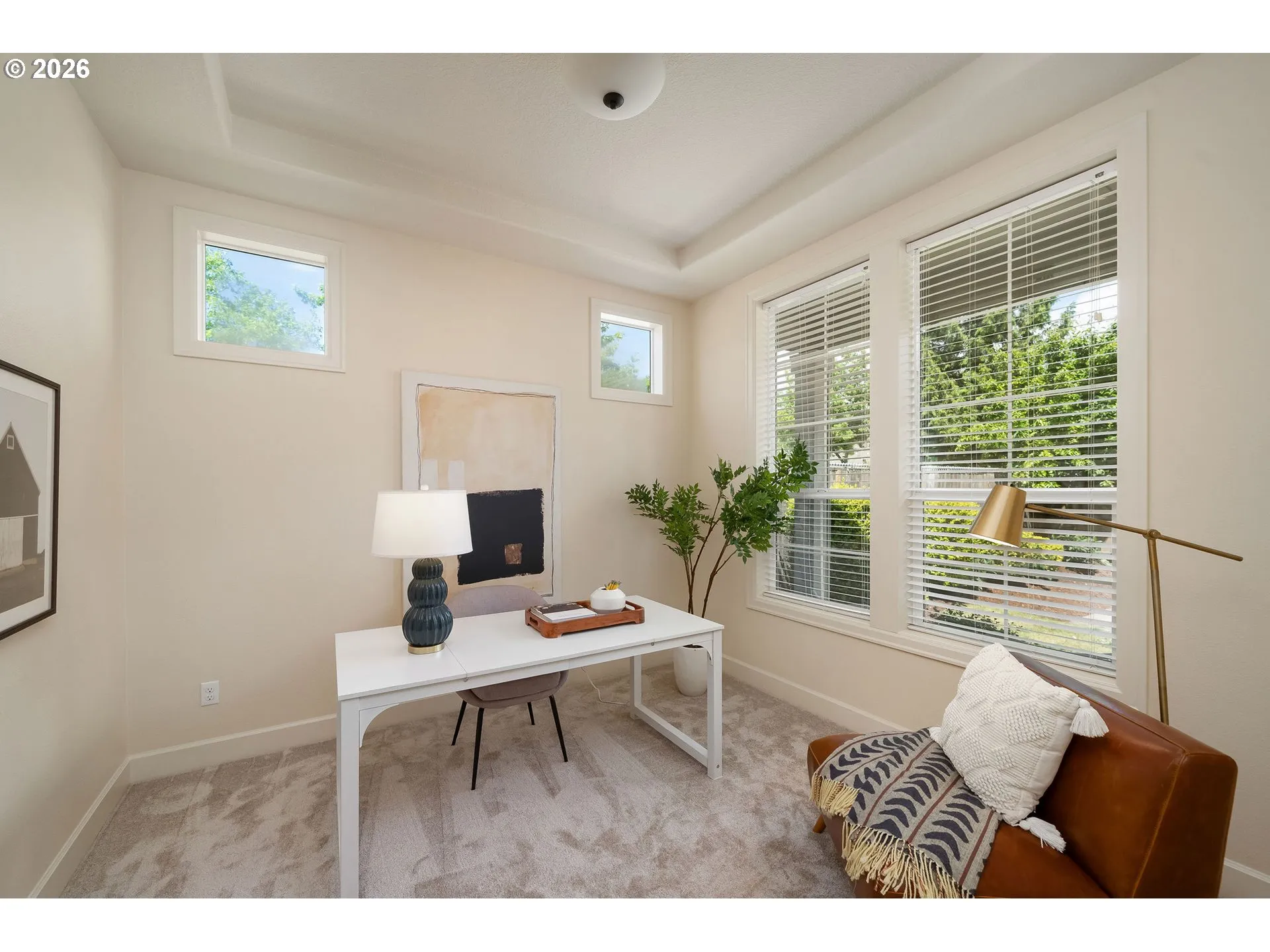 Den/Office-Coffered Ceilings