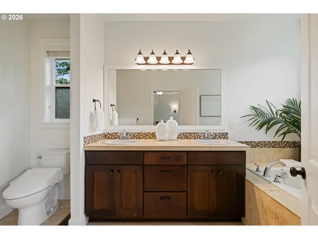 Bathroom, Attached-Double Sinks