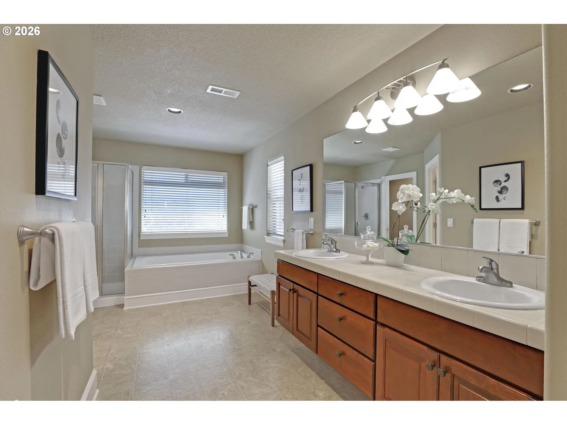 Bathroom, Attached-Double Sinks