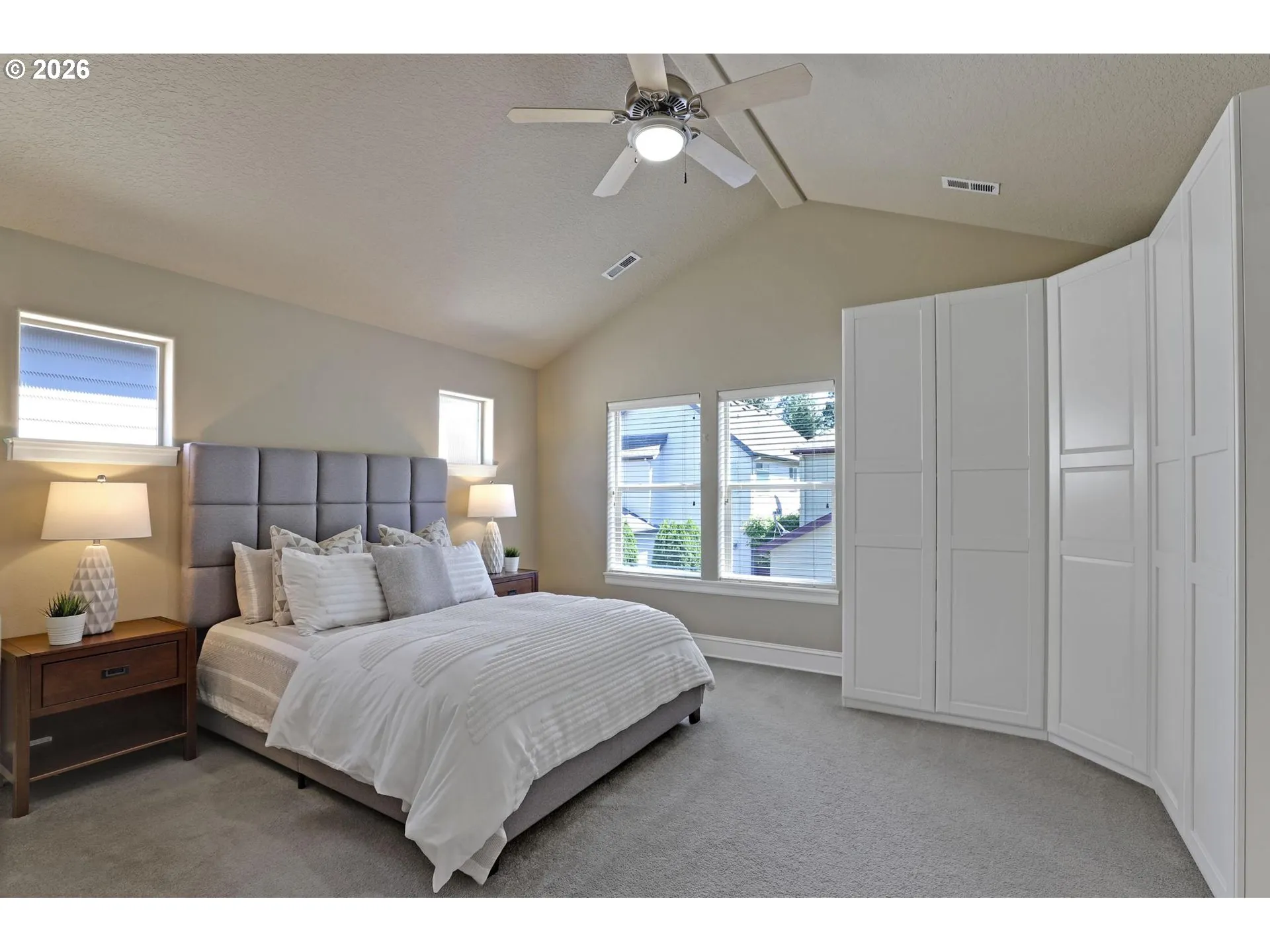 Bedroom, Primary-Vaulted Ceilings