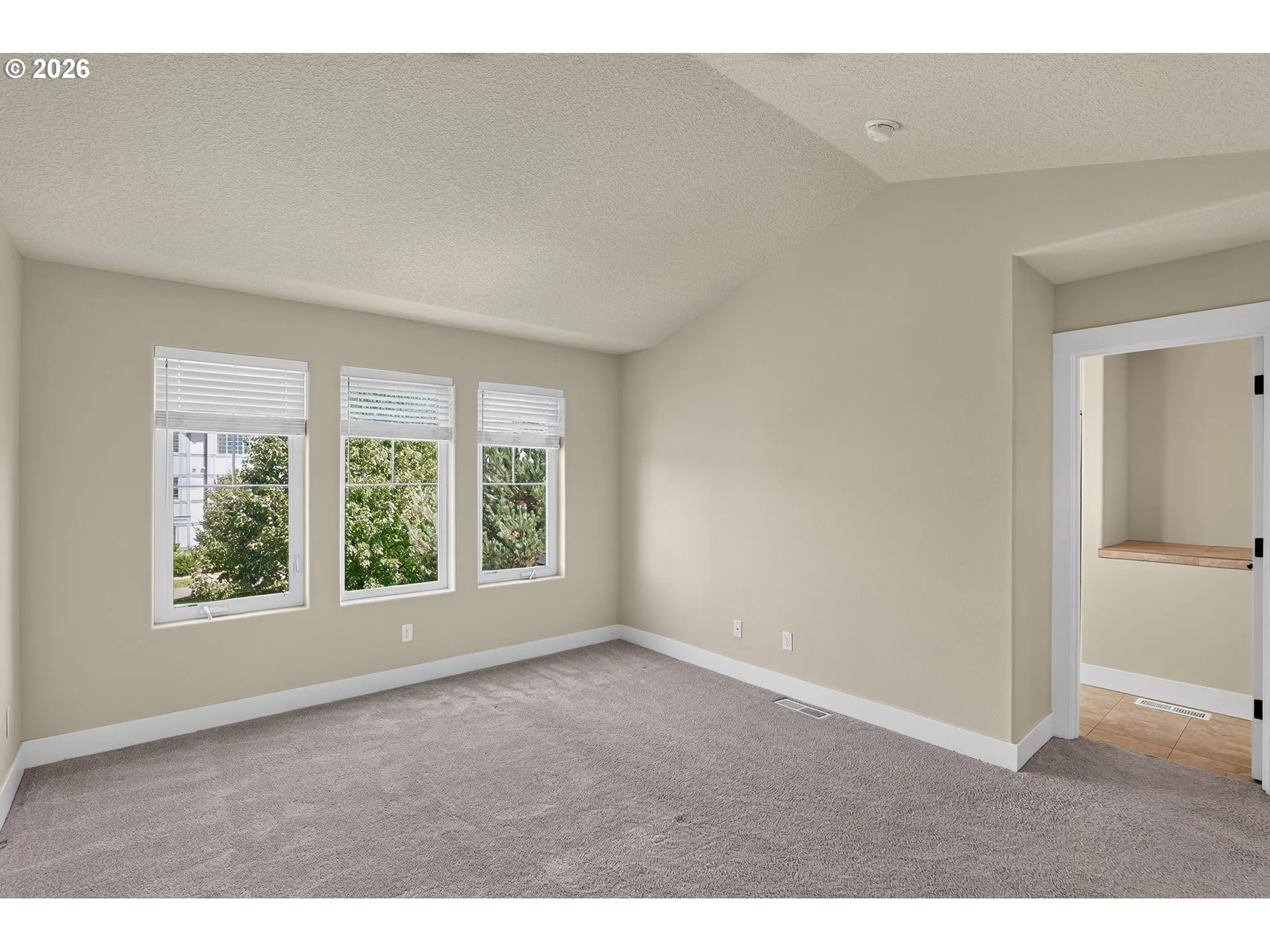 Owner's Suite Bedroom-Vaulted Ceilings