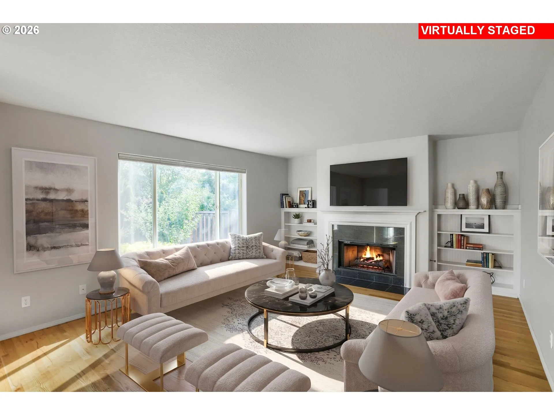 Living Room-Fireplace