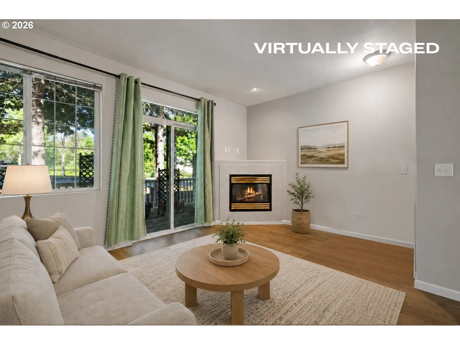 Living Room-Fireplace