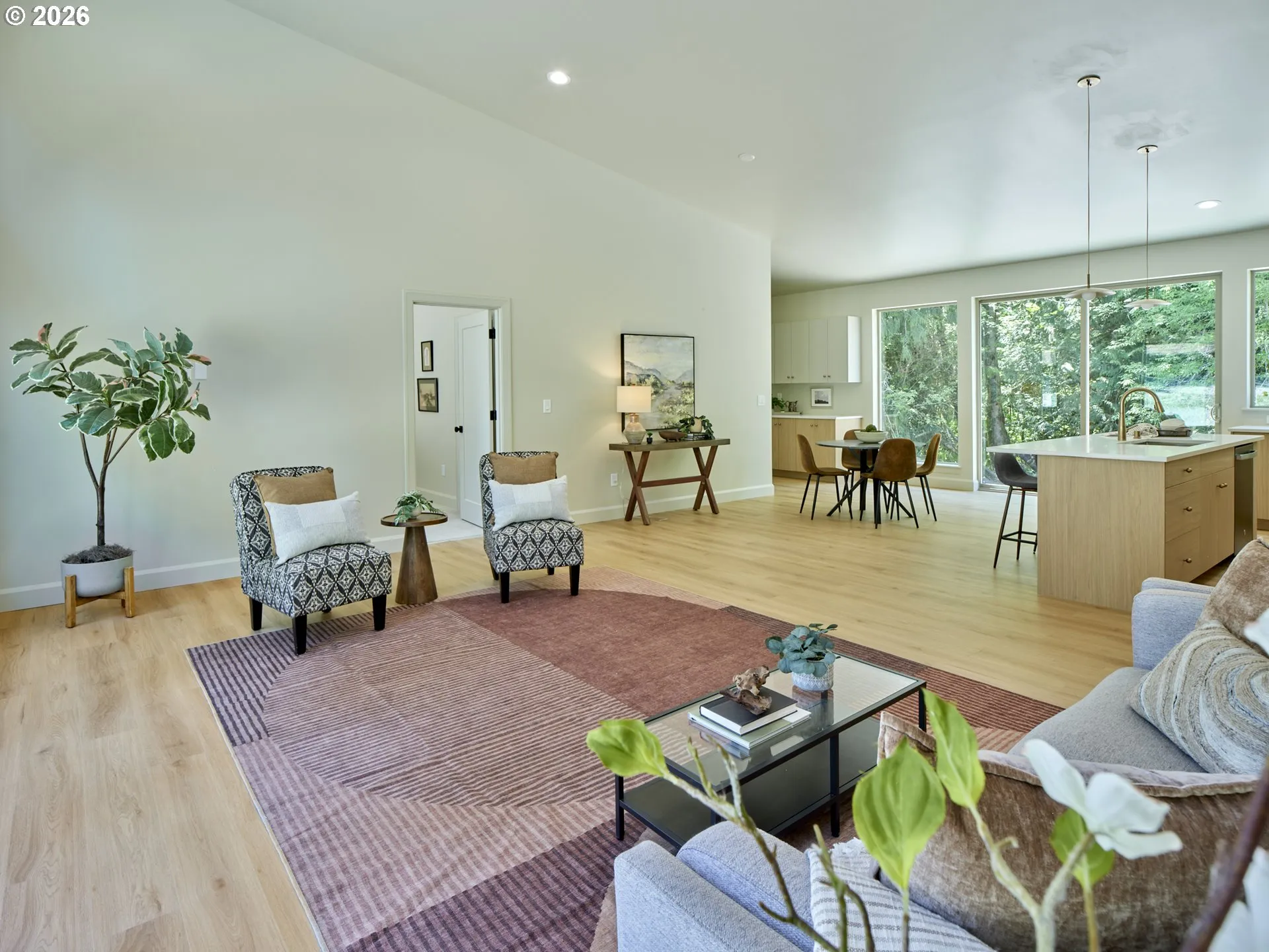 Living Room-Vaulted Ceilings