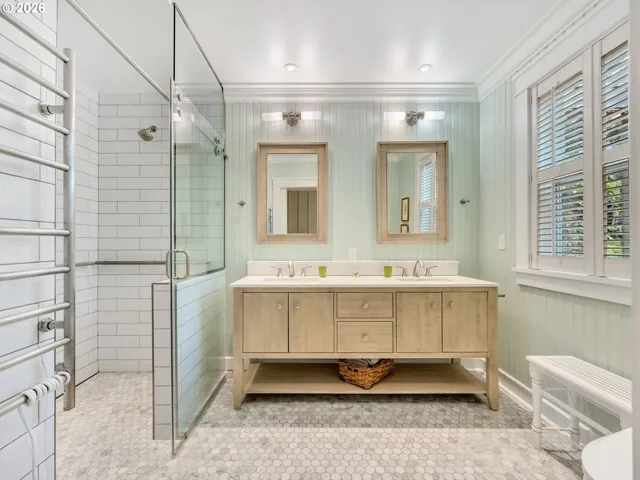 Bathroom, Attached-Double Sinks