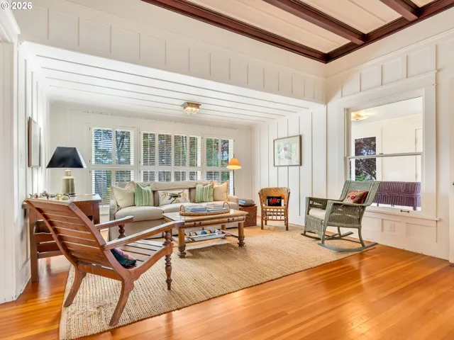 Living Room-Coffered Ceilings