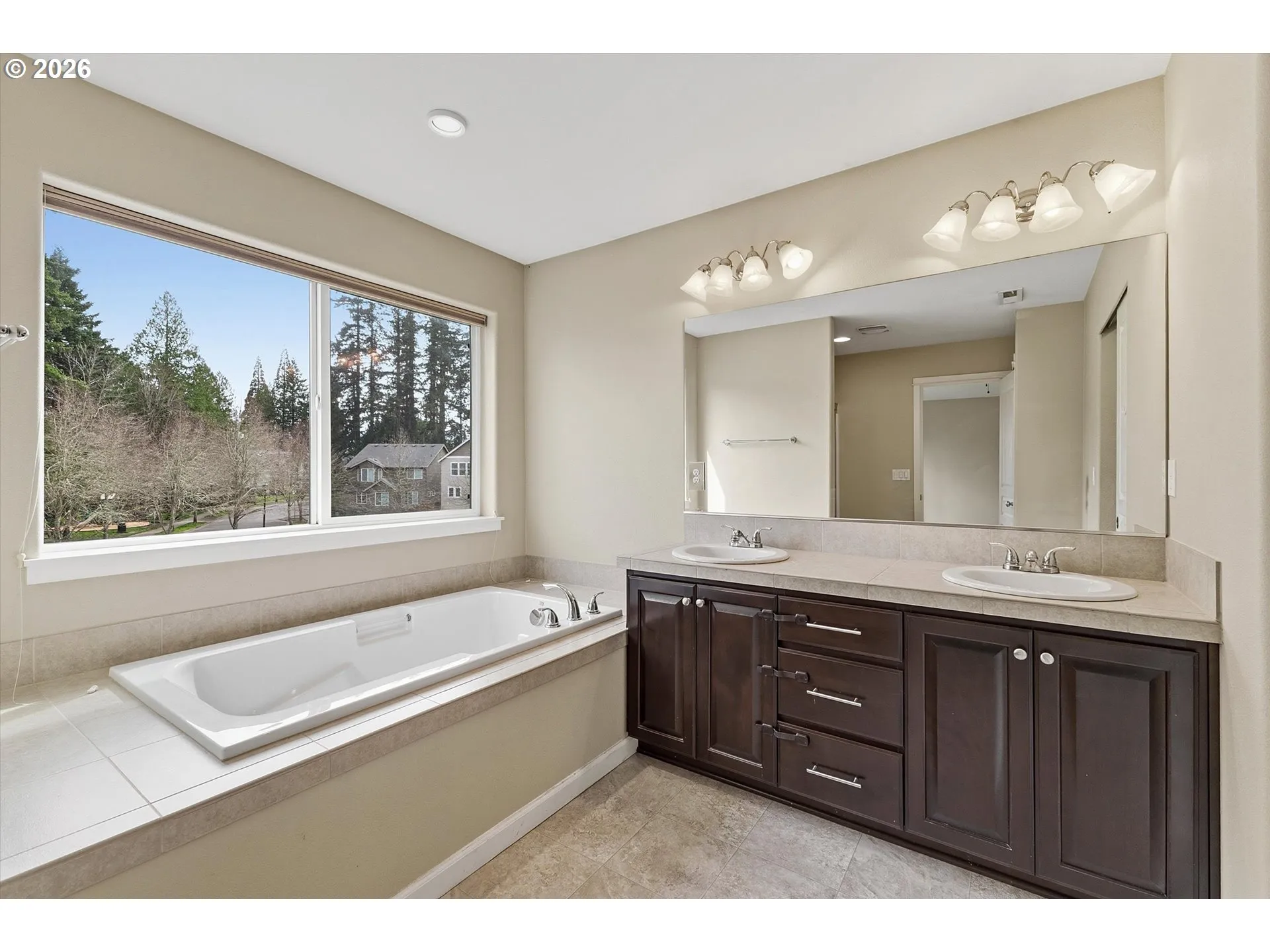 Bathroom, Attached-Double Sinks