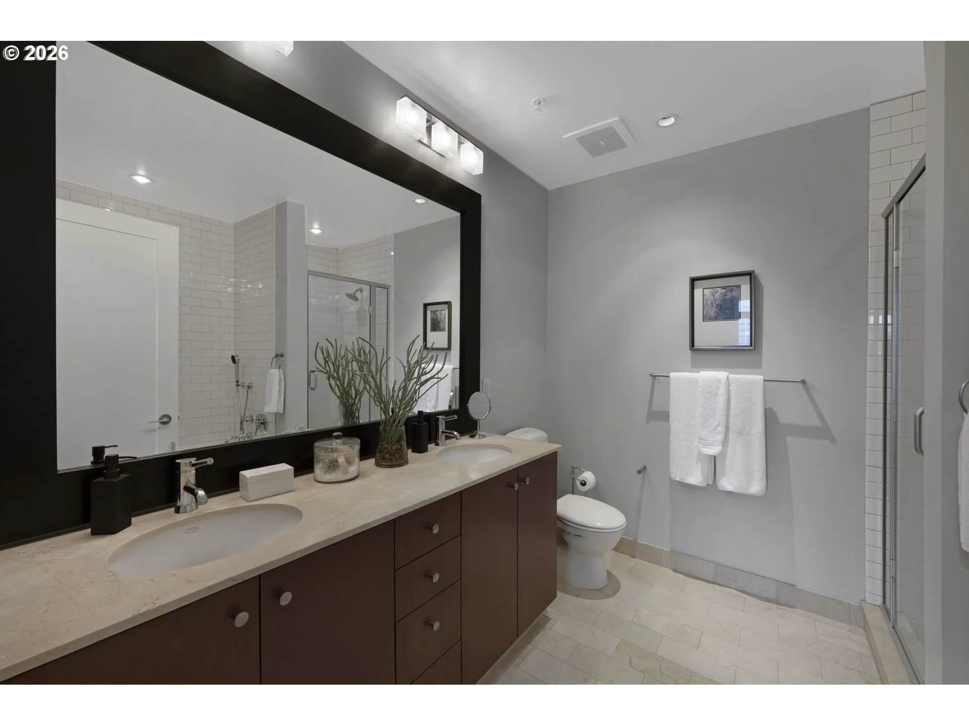 Bathroom, Attached-Double Sinks