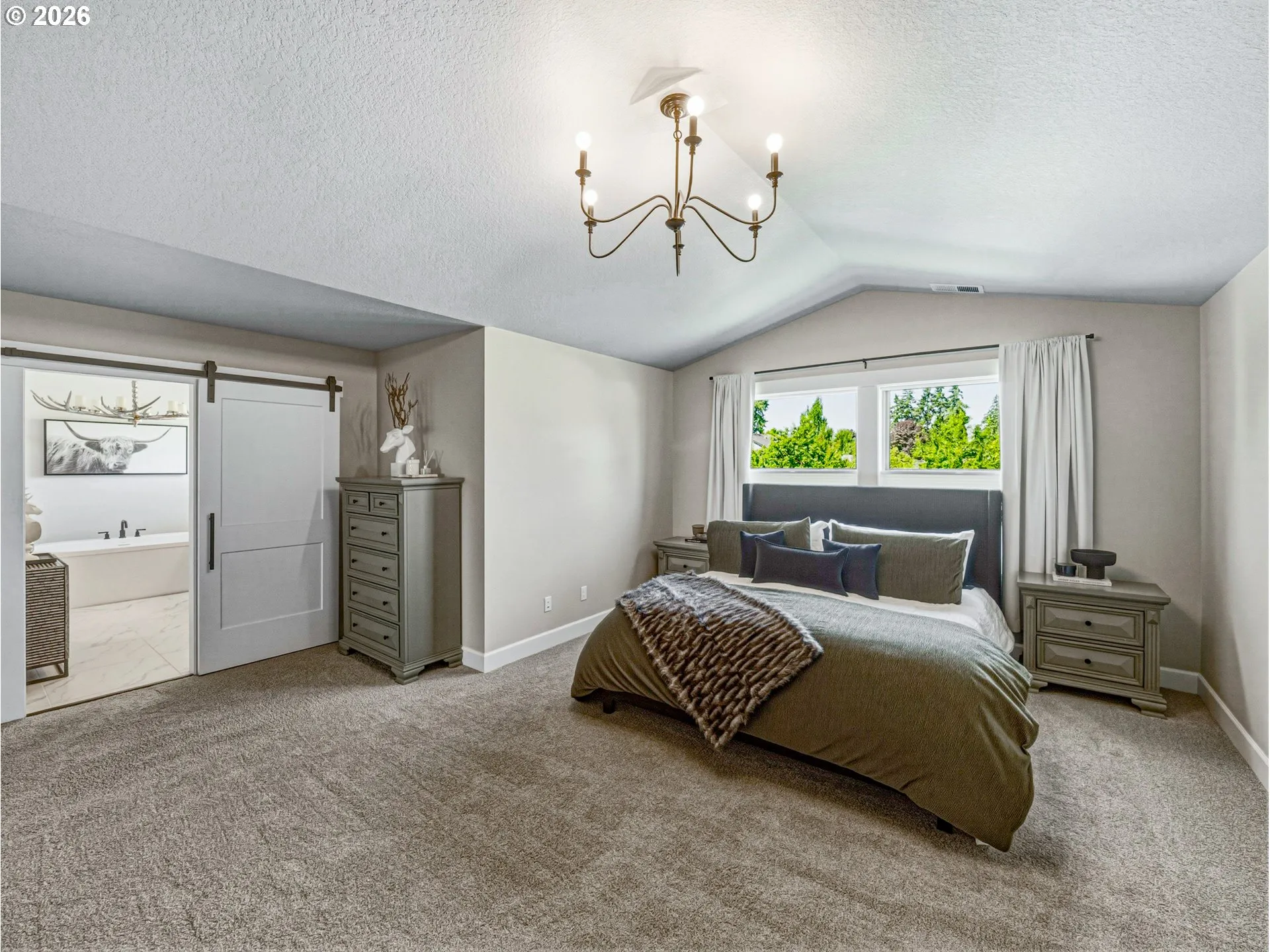 Primary Bedroom-Vaulted Ceilings