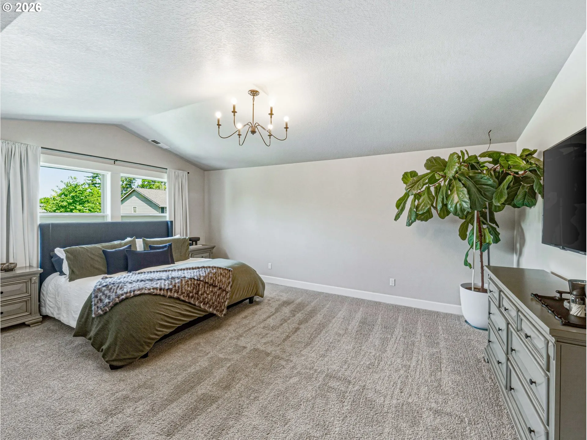 Primary Bedroom-Vaulted Ceilings