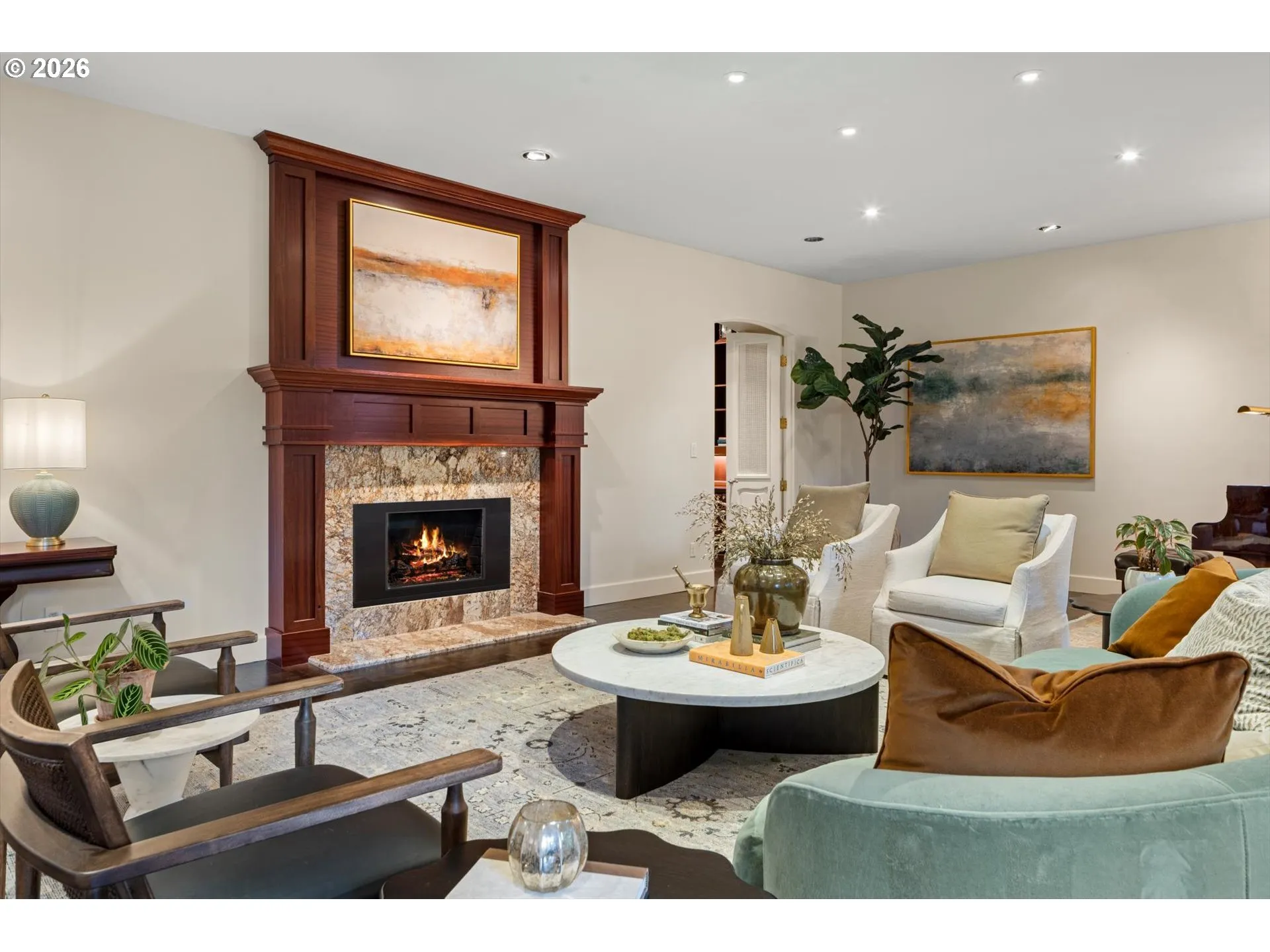 Living Room-Fireplace