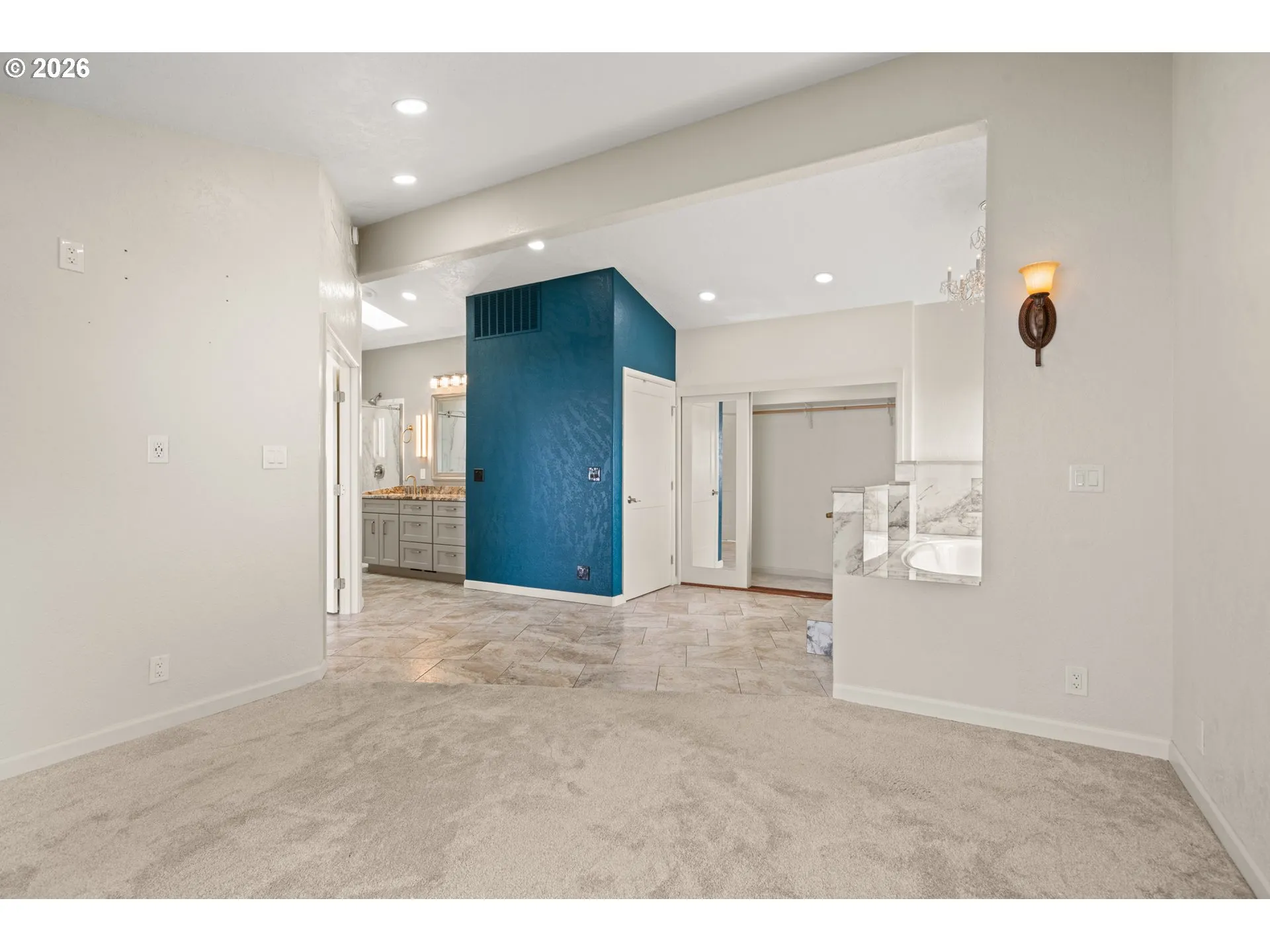 Primary Bedroom-Attached Bathroom