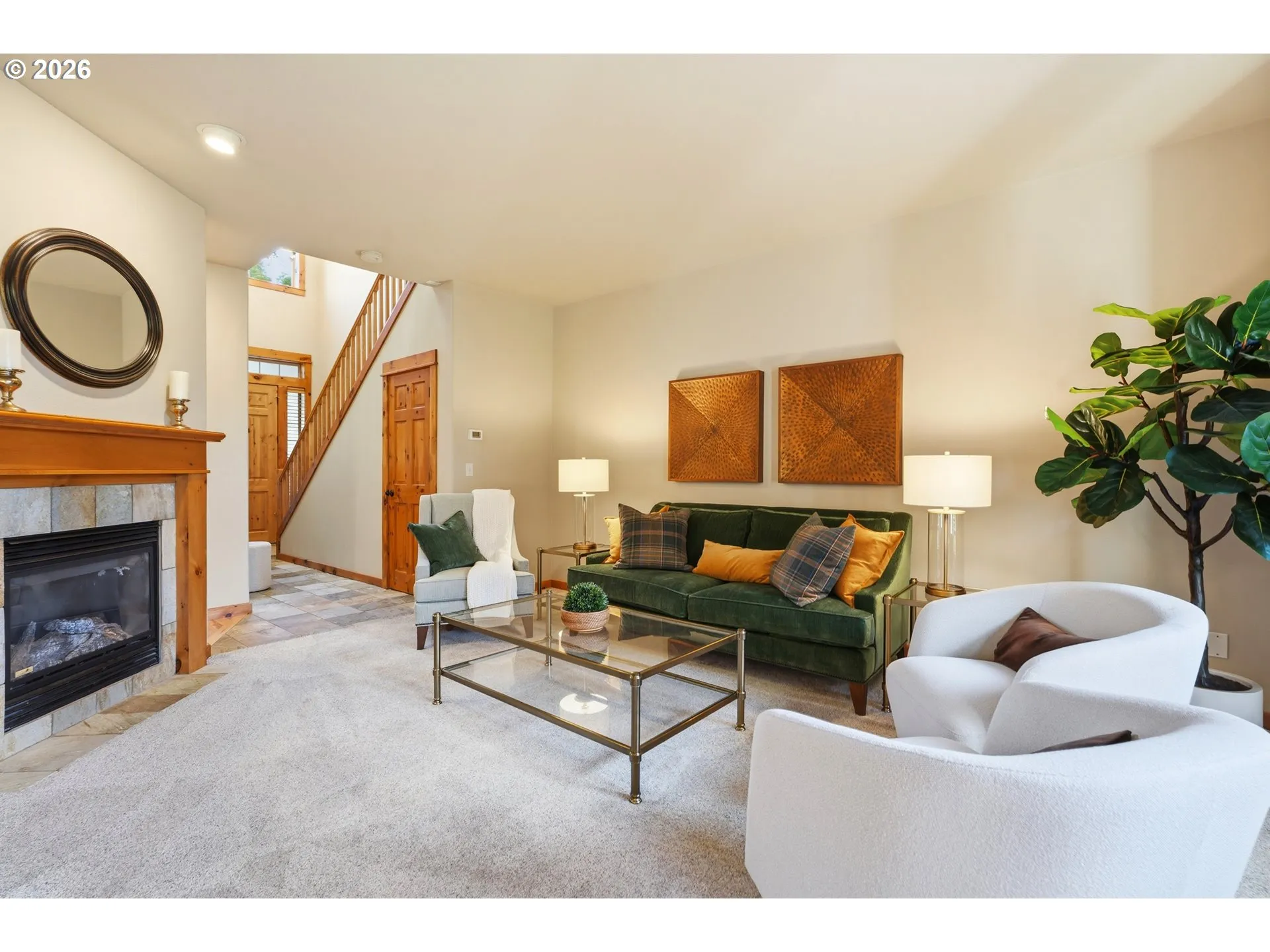 Living Room-Fireplace